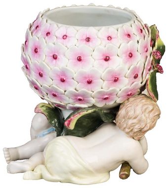 Aubaho Engelfigur Porzellan Schale Anbietschale Konfektschale Blume Engel Antik-Stil 23cm