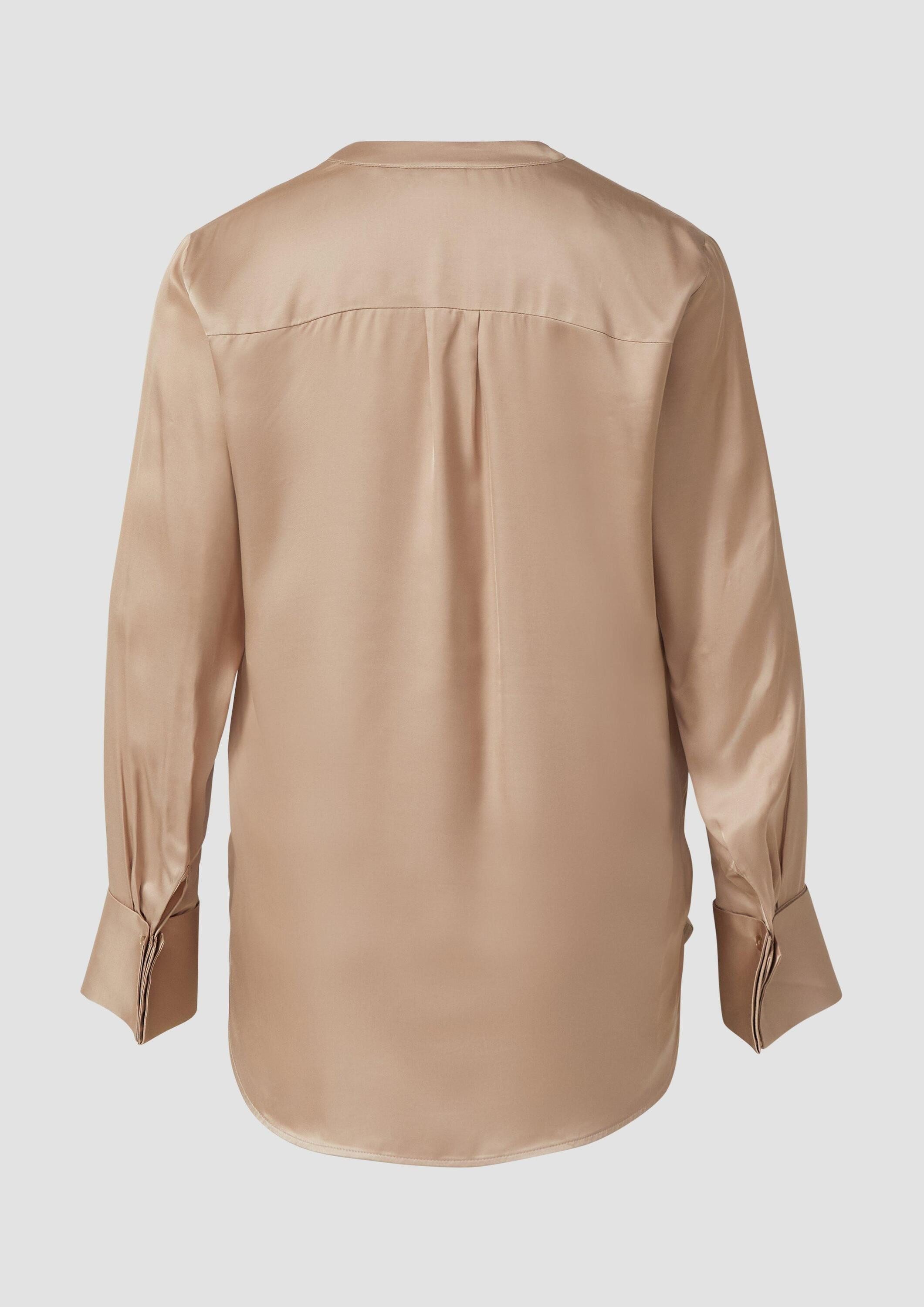 s.Oliver Langarmbluse Bluse Elegante Satin-Bluse mit günstig online kaufen