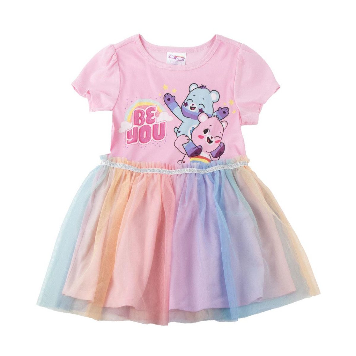 Care Bears Minikleid Kinder Kleid Single Jersey aus Polyester für Alltag und Freizeit