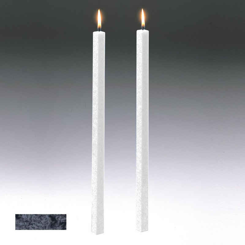 Amabiente Tafelkerze Kerze CLASSIC anthrazit 19cm - 4er Set