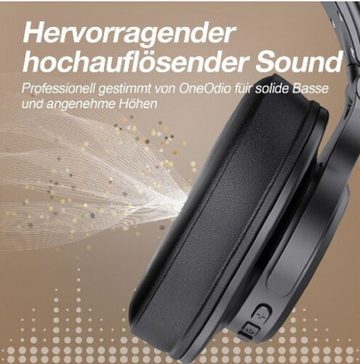 OneOdio A70 schwarz Bluetooth Headset Musik DJ High-Resolution Kopfhörer