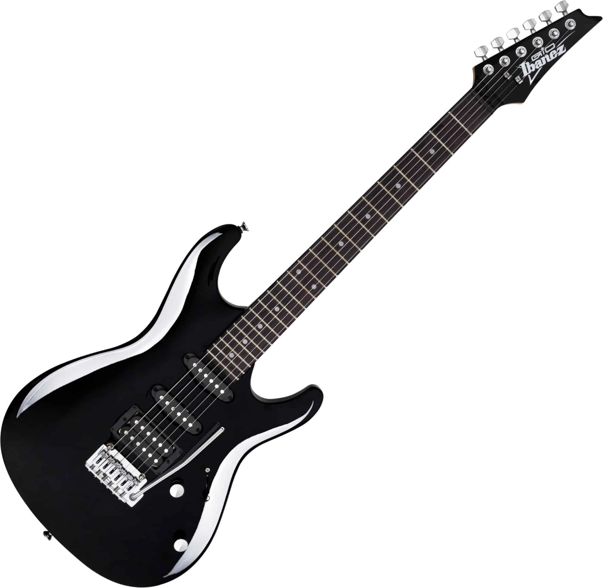 Ibanez E-Gitarre GSA60-BKN Black Knight - mit HSS-Pickups und Tremolo, SA Gio Serie