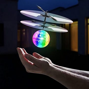 Gontence Spielzeug-Hubschrauber Fliegender Ball Hover Ball mit LED Licht, (1-tlg)