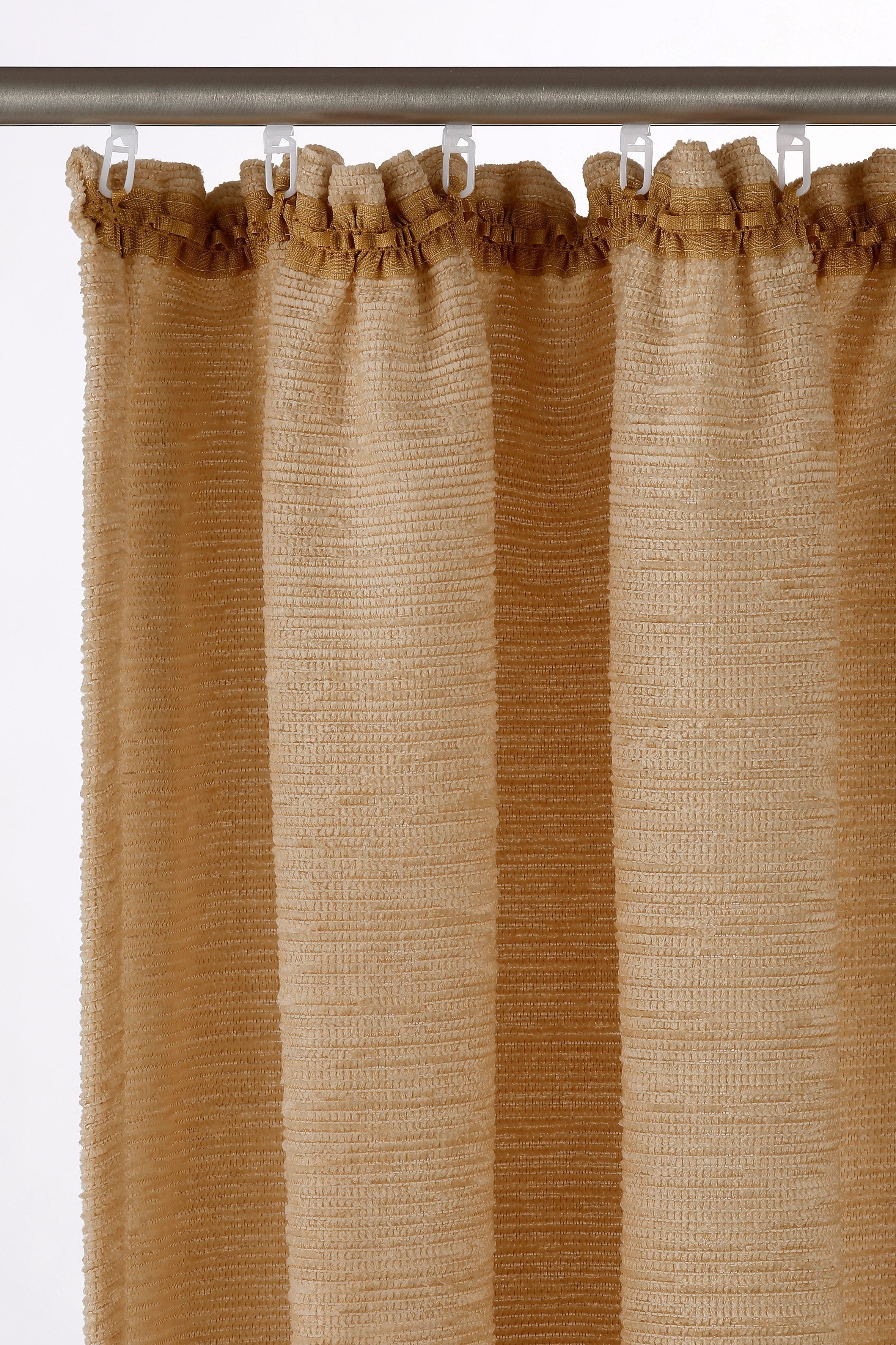 Wirth Vorhang Trondheim B (1 St), Kräuselband, blickdicht, Chenille, nach Maß