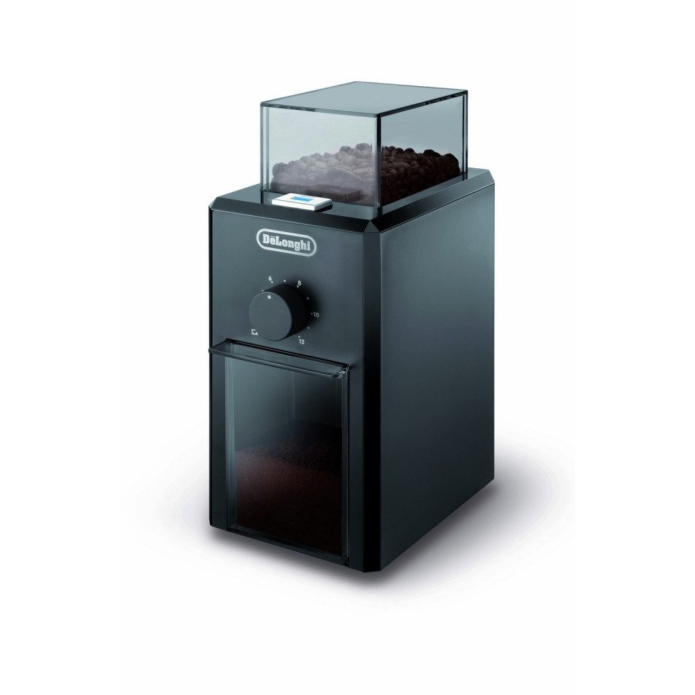 De'Longhi® Pinguino Kaffeemühle DeLonghi KG79 Kaffeemühle schwarz elektrisch, Kegelmahlwerk, Leicht zu Säubern
