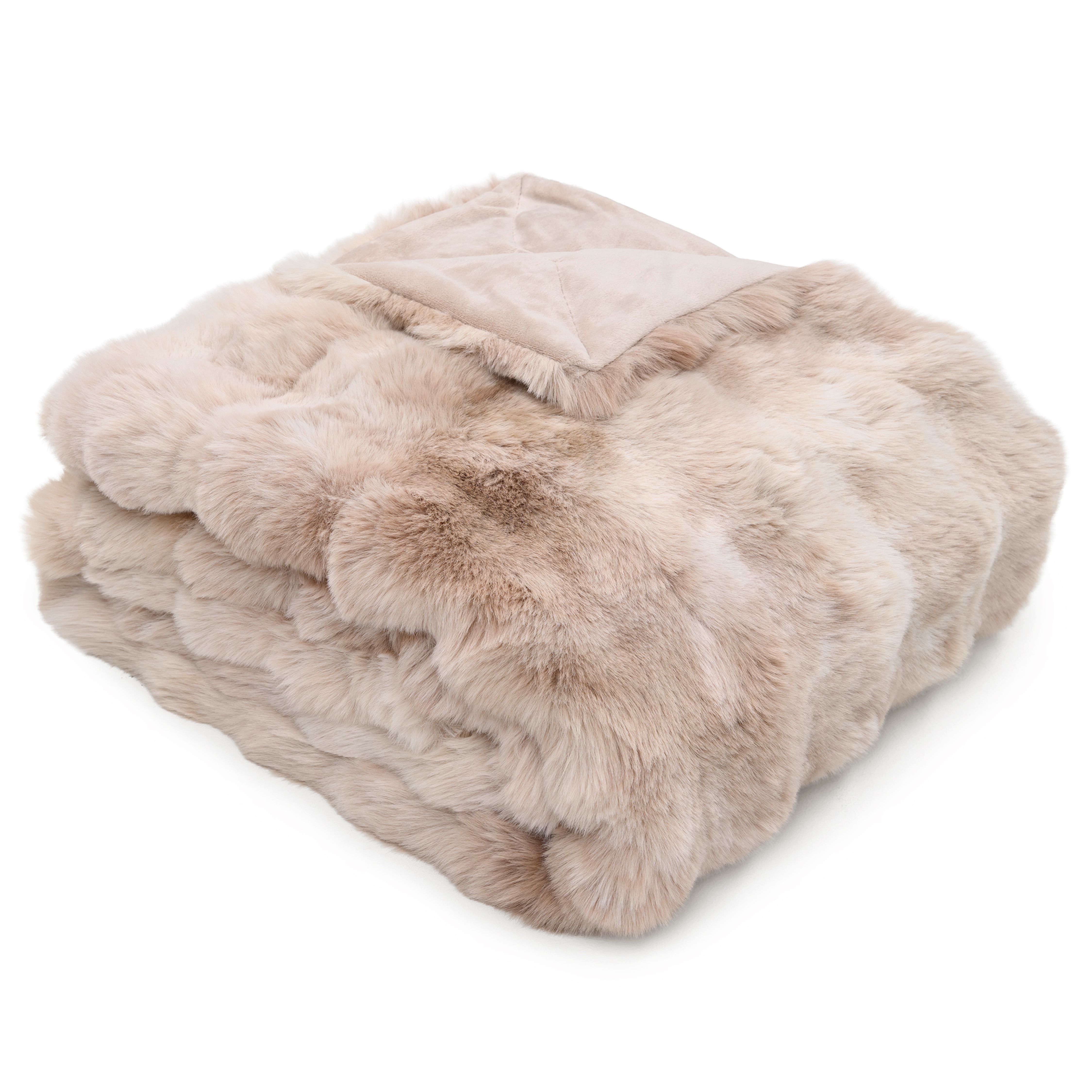 bugatti Tagesdecke bugatti Felldecke Bubble Beigec150 × 200 cm -gemütliches Wohnambiente