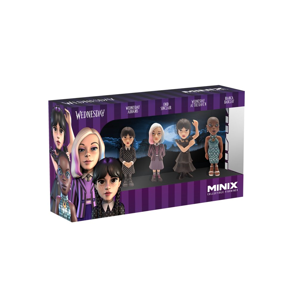 Minix Merchandise-Figur Wednesday - 4 Pack 7cm