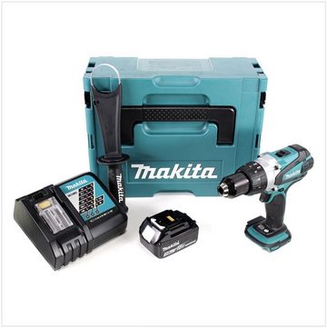 Makita Säulenbohrmaschine Makita DDF 458 RF1J 18V Akku Bohrschrauber 91 Nm im Makpac mit 1x 3,0 Ah Akku und Ladegerät