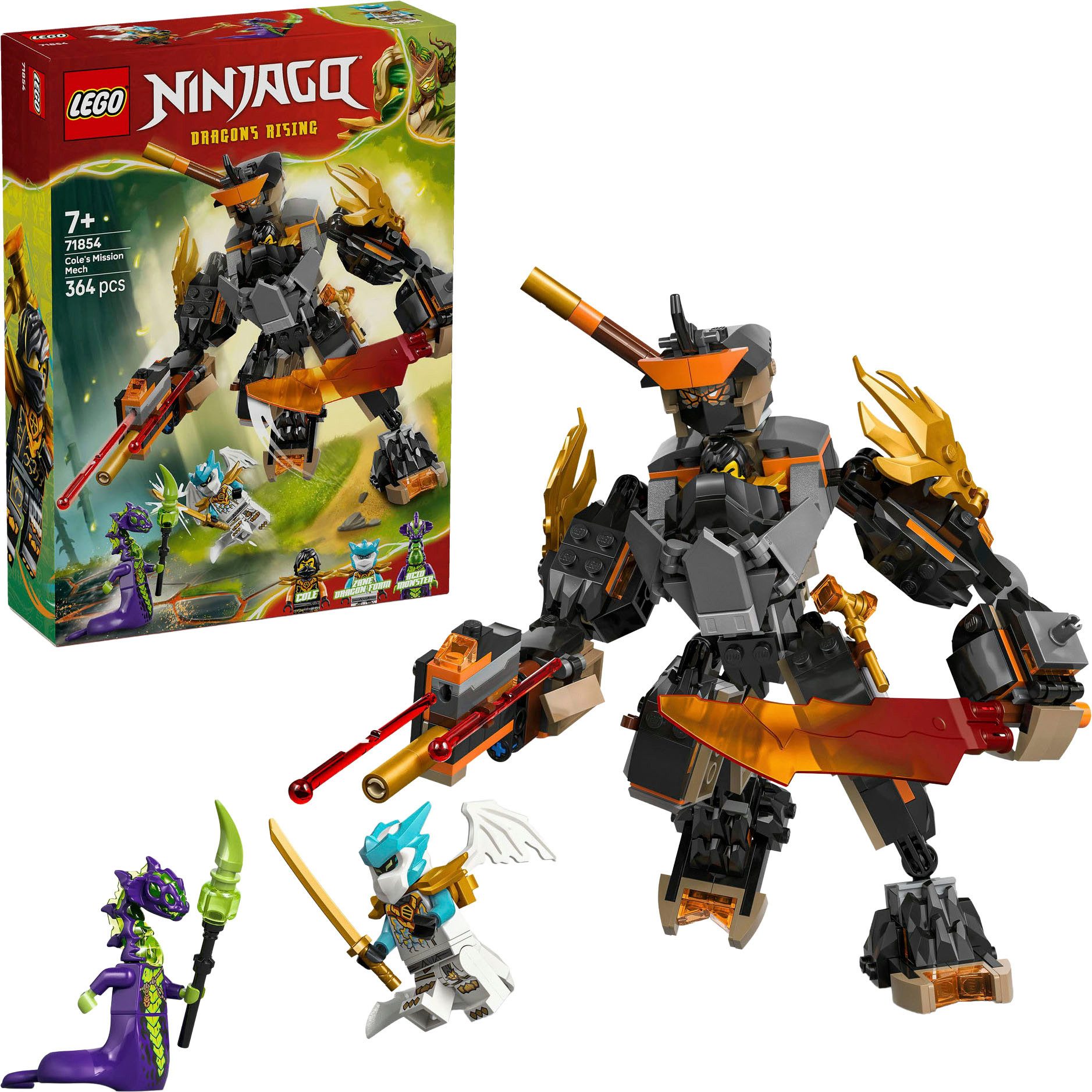 LEGO® Coles Action-Mech und Drachen-Zane (71854), LEGO Ninjago Konstruktion günstig online kaufen