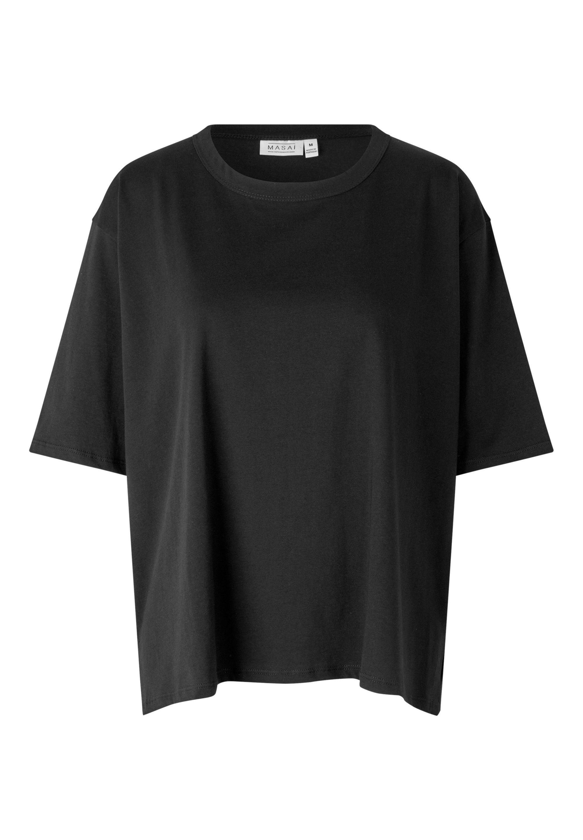 Masai Kurzarmshirt MaDoreann Baumwolle, Rundhalsausschnitt günstig online kaufen