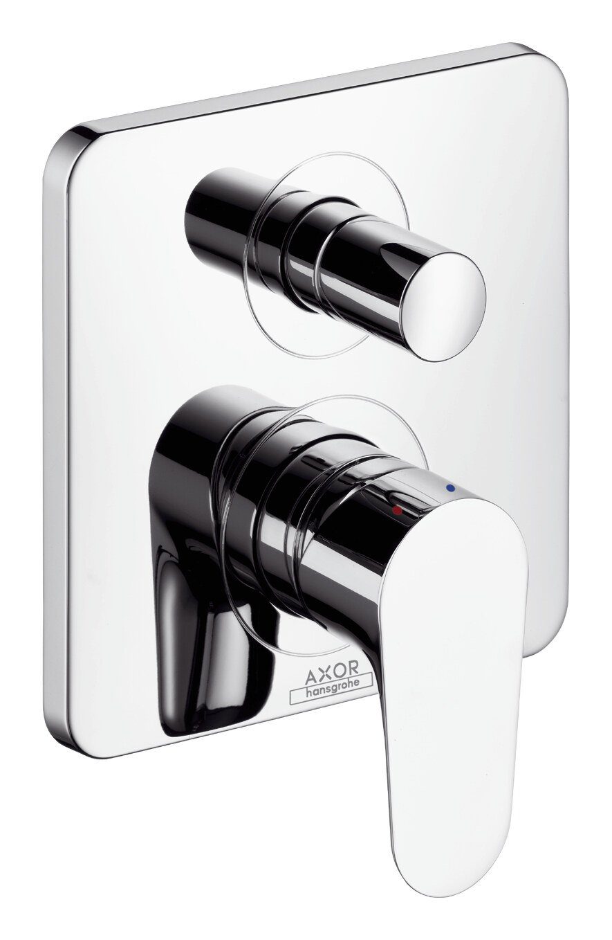 hansgrohe Wannenarmatur Axor Citterio M Einhebel-Wannenmischer mit Sicherungskombination Unterputz - Chrom
