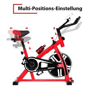 COSTWAY Heimtrainer Fahrradtrainer, Indoor, einstellbar Widerstand/Sitz