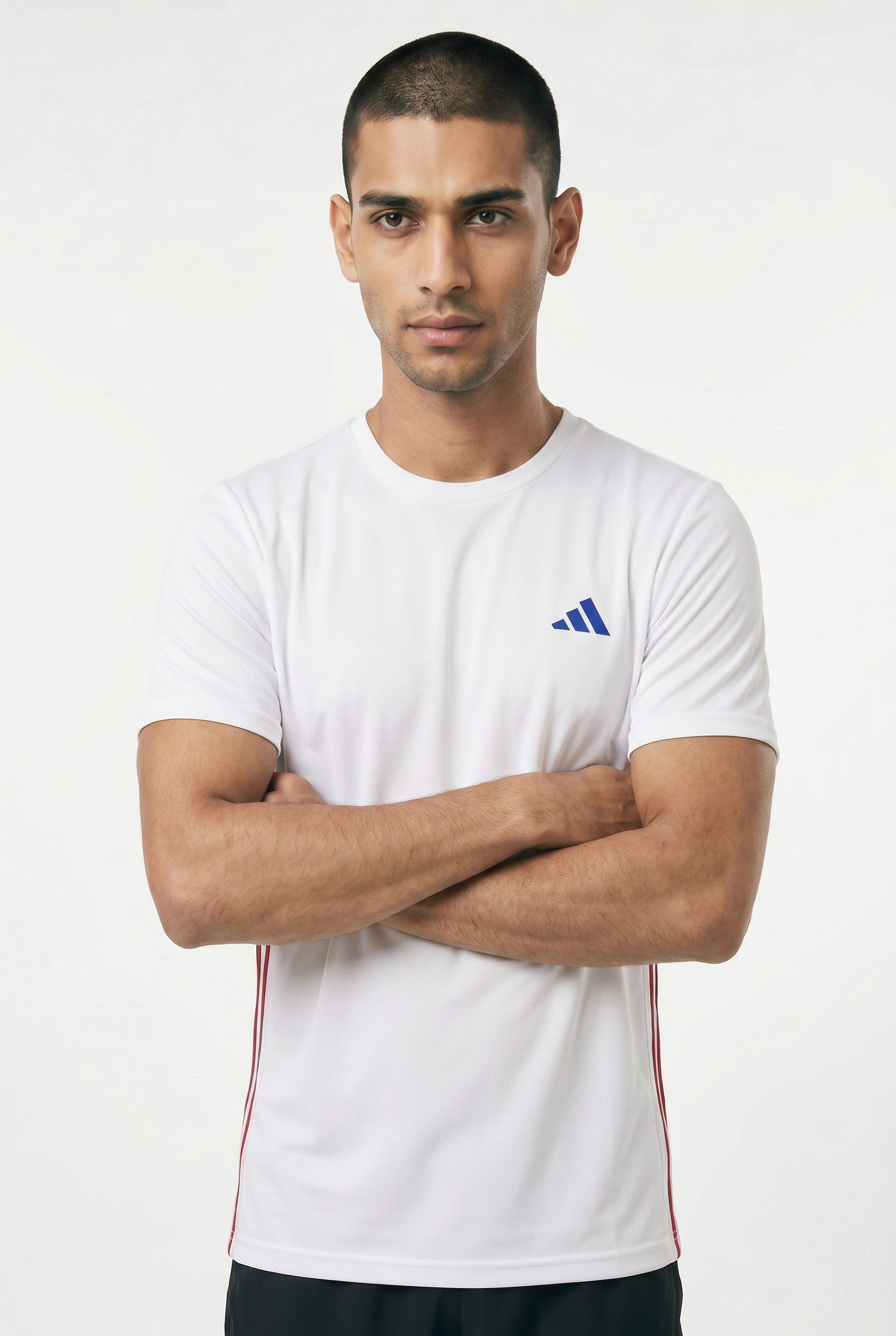 adidas Performance T-Shirt WORKOUT ESSENTIALS BASE 3-STREIFEN