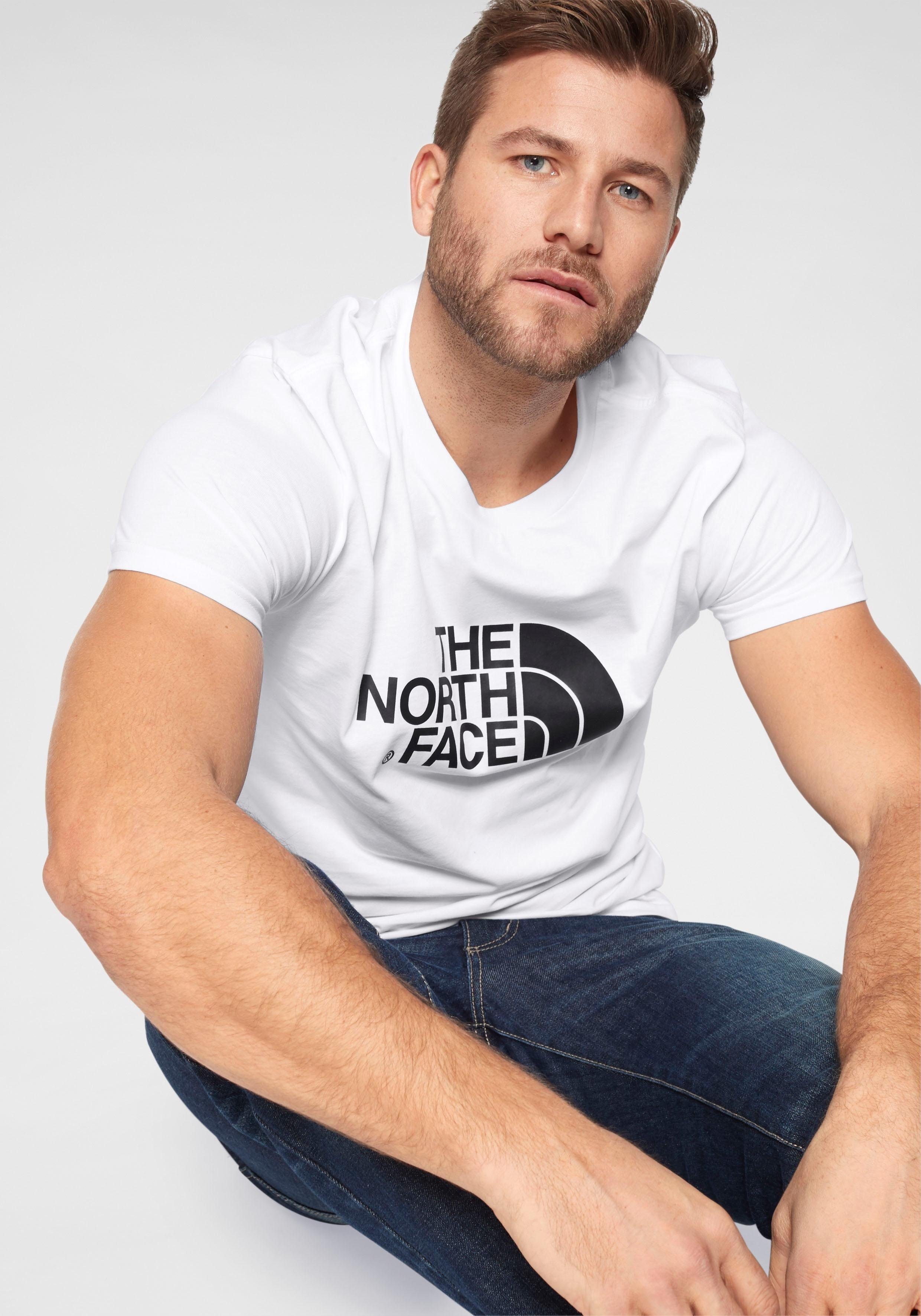 The North Face T-Shirt EASY TEE Großer Logo-Print TNF white