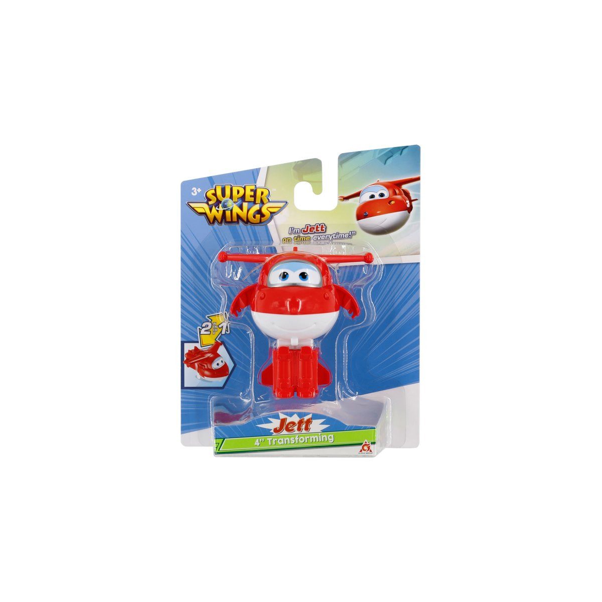 Waiky Freizeittasche Spielfigur Super Wings Transforming Jett