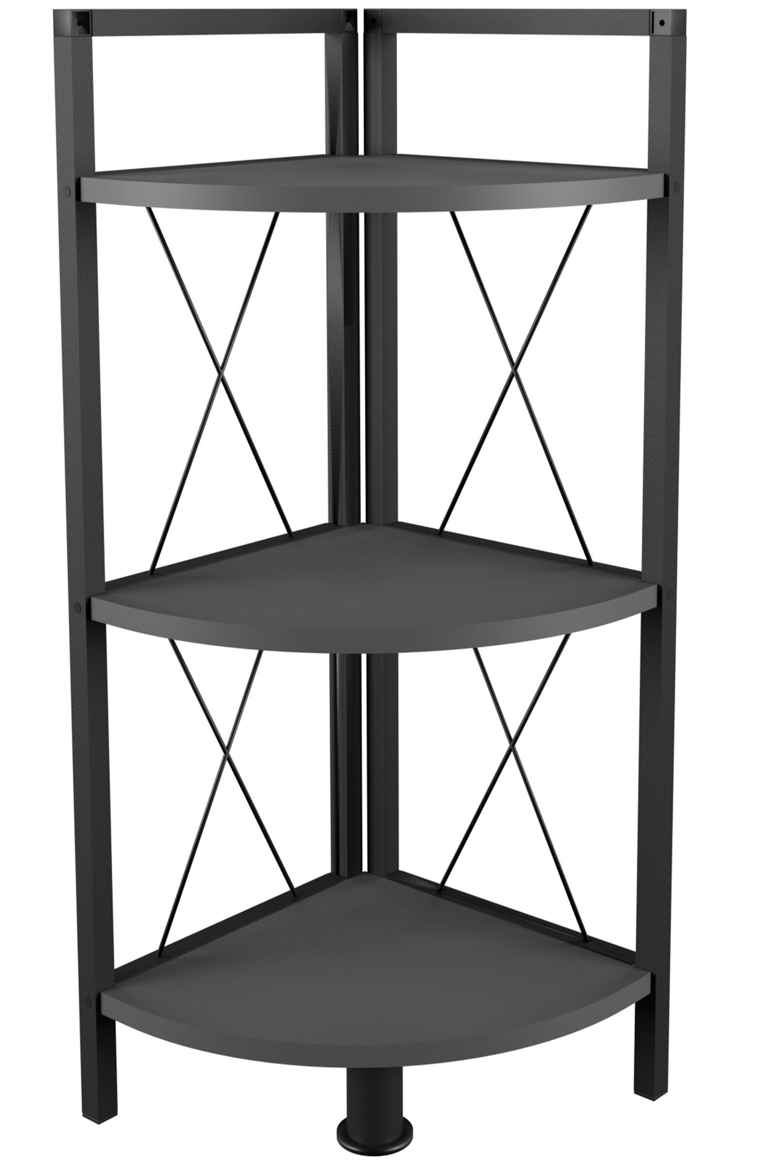 VCM Standregal Holz Metall Eckregal Bücher Regal Insasi 2fach günstig online kaufen