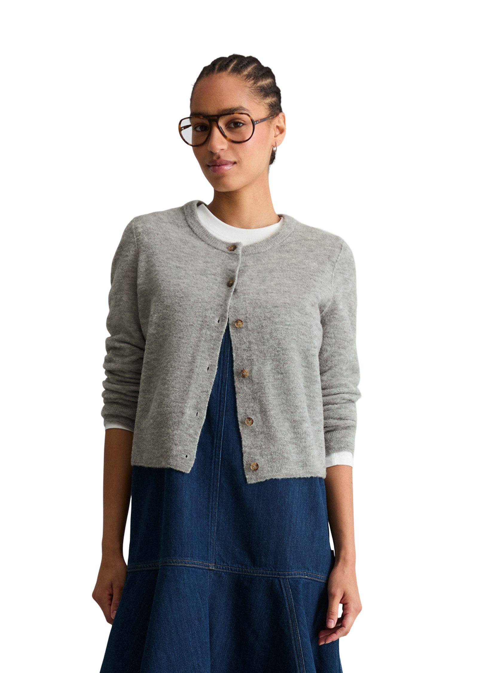 Marc O'Polo DENIM Cardigan aus Bouclé-Garn