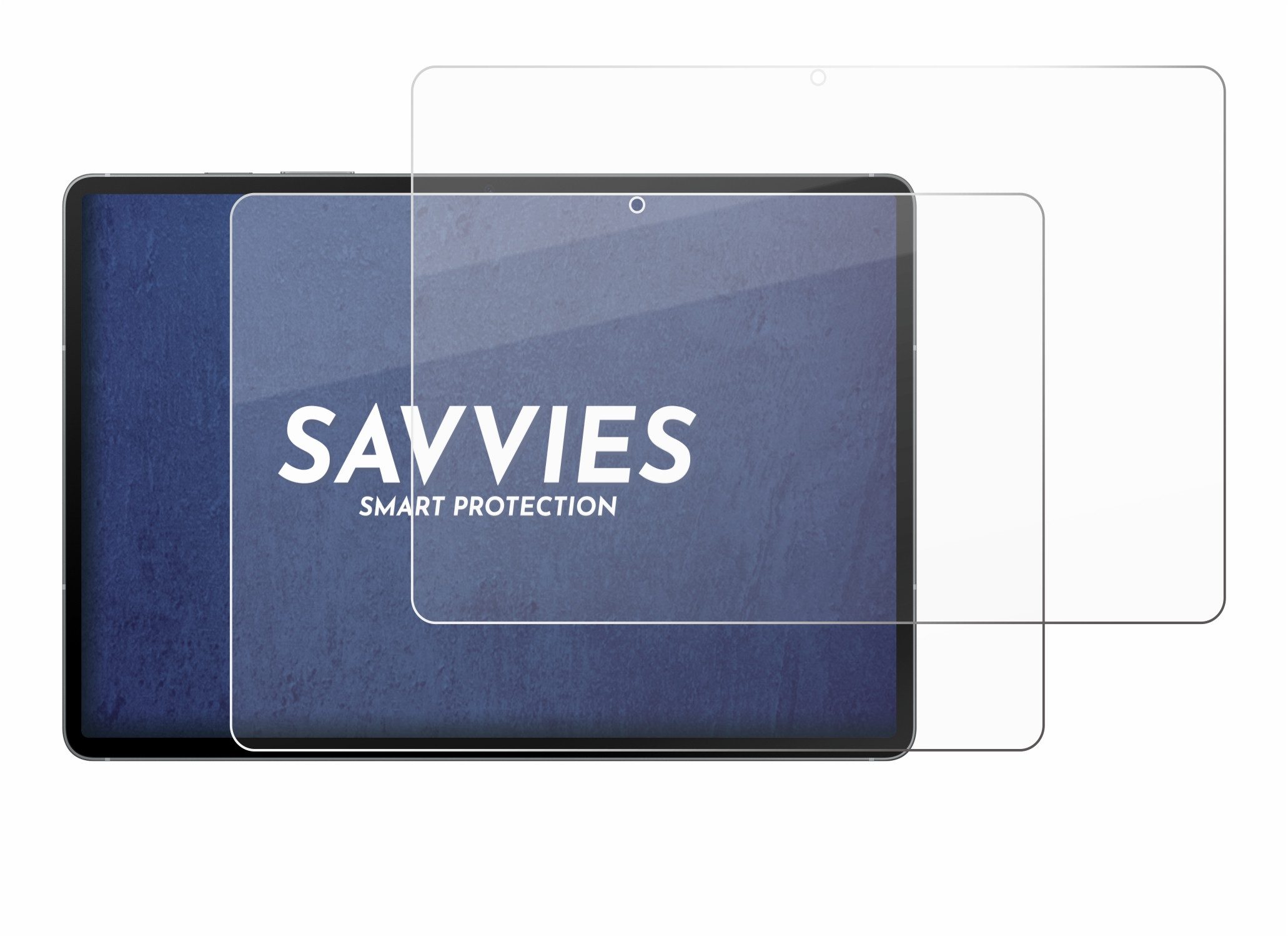 Savvies Displayschutzglas Schutzglas Panzer für Samsung Galaxy Tab S10 FE 5G, 2 Stück, Schutzfolie Display Schutz Glas Folie klar – Bild 2 von 5