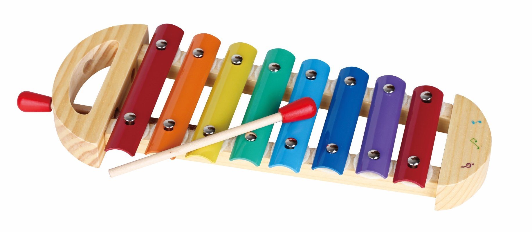 Spielzeug-Musikinstrument 21002 Holz-Xylophon mit Schlegel