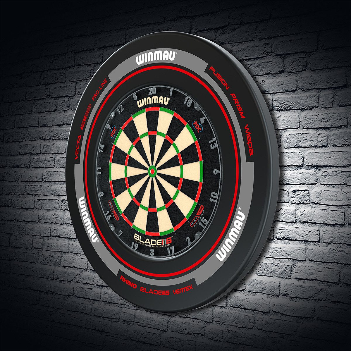 Winmau Dart-Wandschutz Surround Advance black 4452, Dartscheibe Dart Scheibe Darts