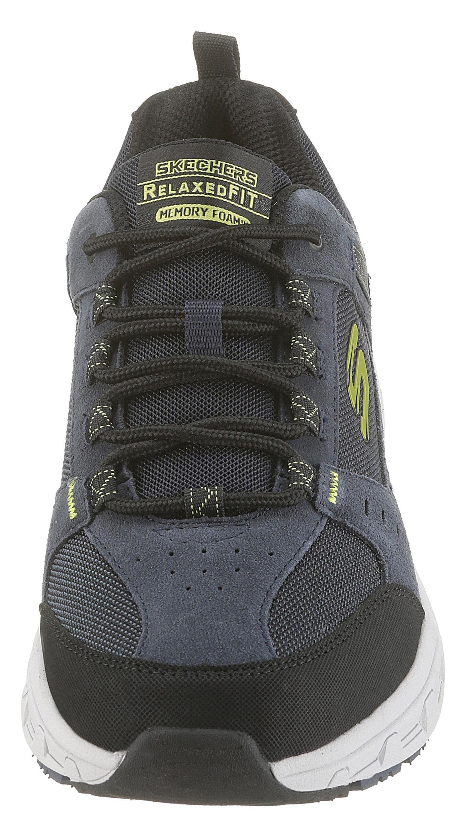 Skechers Oak Canyon Sneaker mit navy Memory Foam-Ausstattung schwarz bequemer
