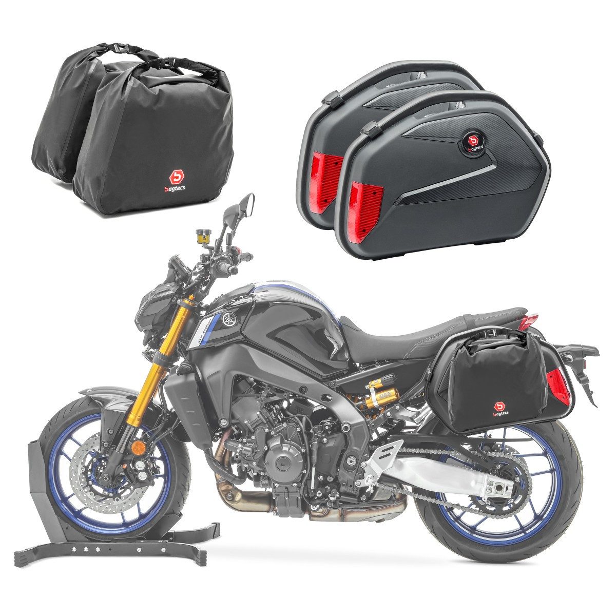 Bagtecs Reisetasche Set Motorrad Koffer + Innentaschen Seitenkoffer # SC22