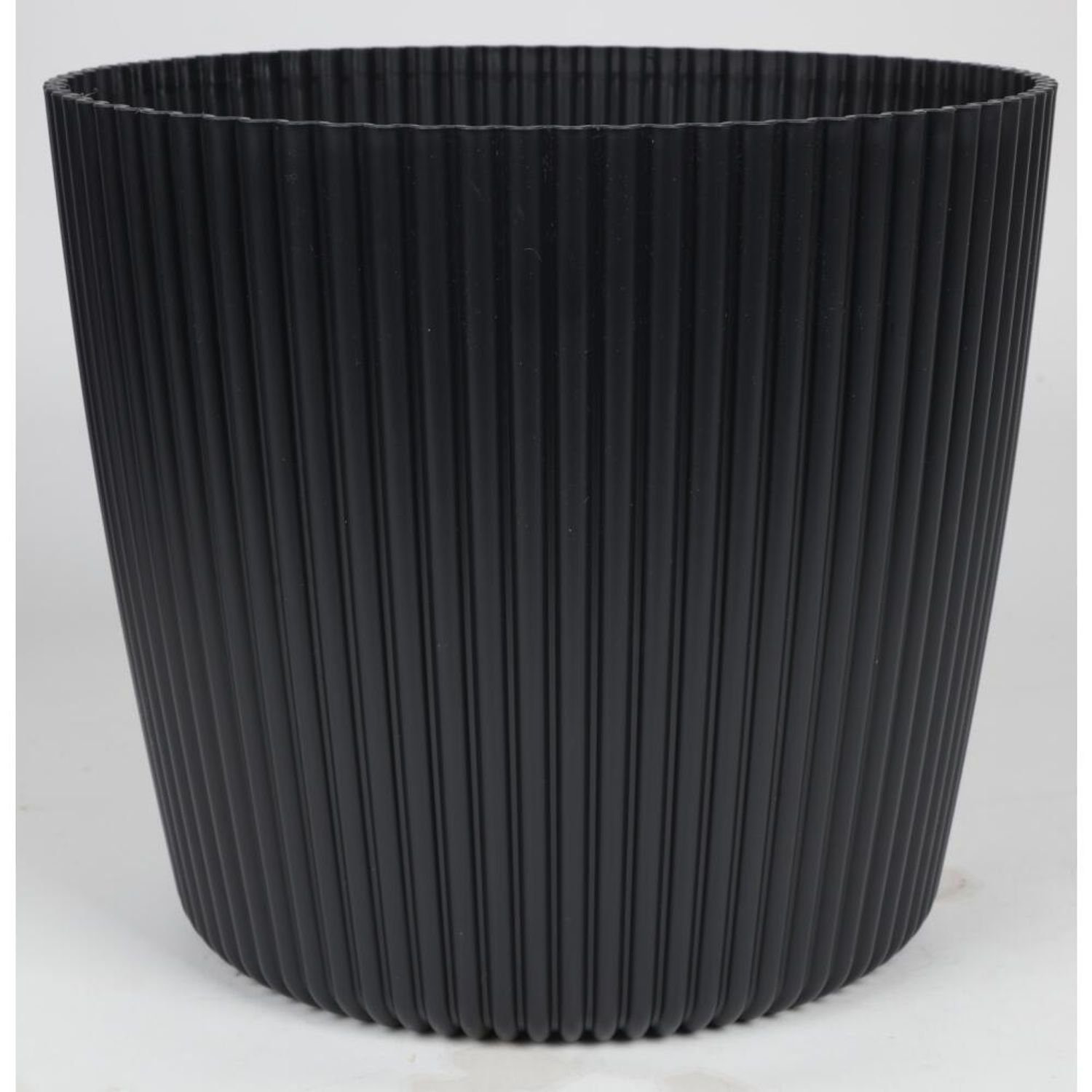 Übertopf BURI Übertopf Milly 30cm Rillen Rund Blumenkübel Pflanzen Kräutergefäß
