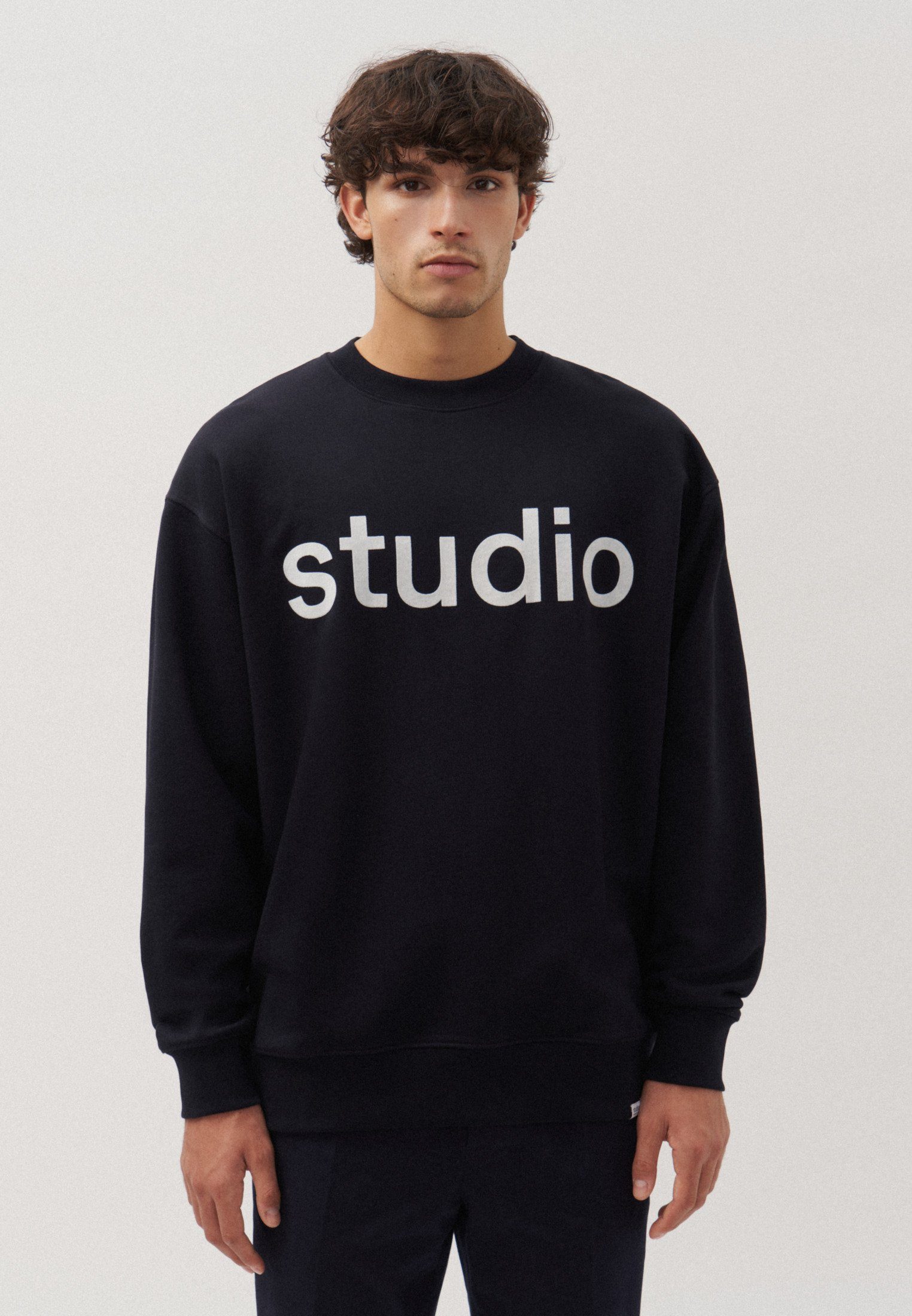 Langarm seidensticker Sweatshirt Studio studio Rundhals Druck