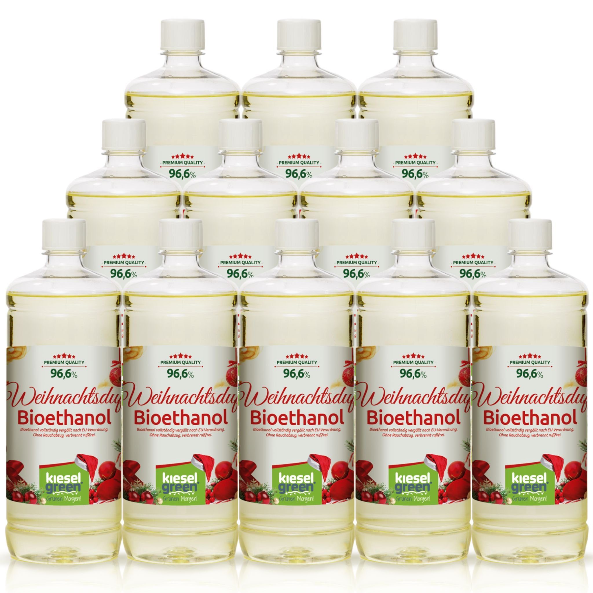KieselGreen Bioethanol KieselGreen Bioethanol Flasche 12 x 1 Liter mit Duft günstig online kaufen