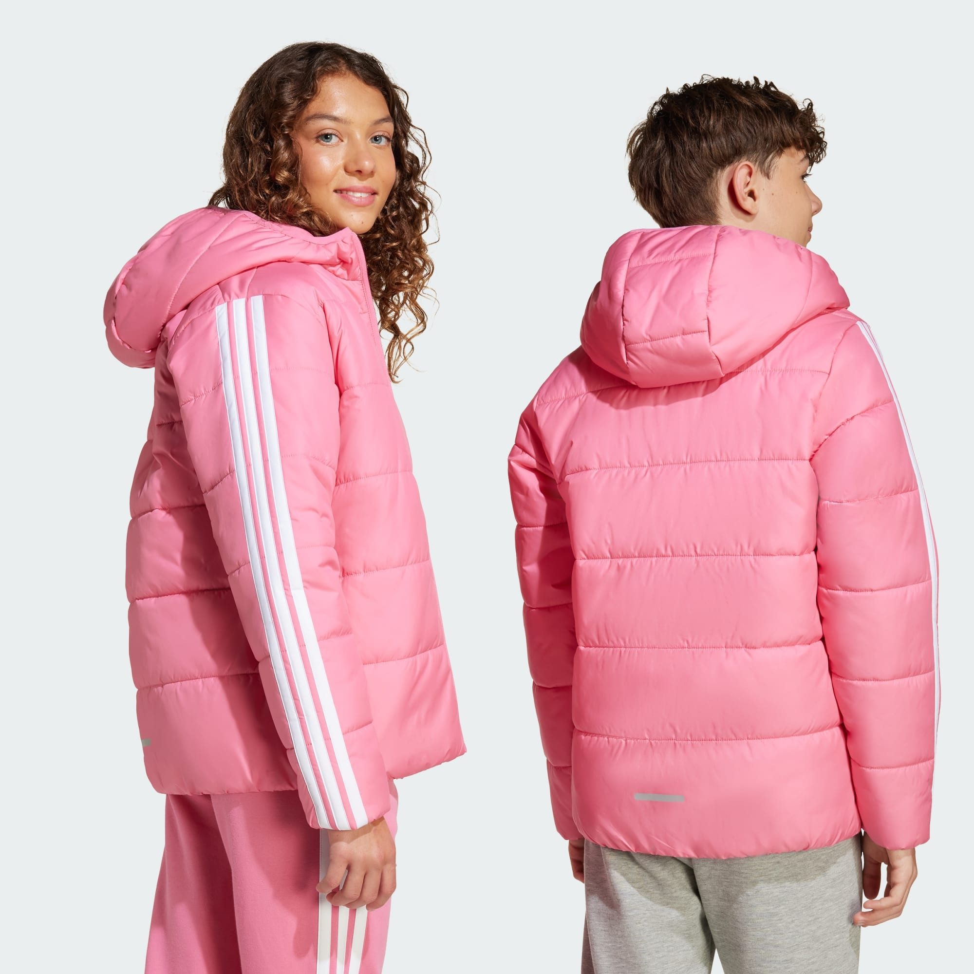 adidas Sportswear Hybridjacke ESSENTIALS 3-STREIFEN GEFÜTTERTE KINDERJACKE (1-St)