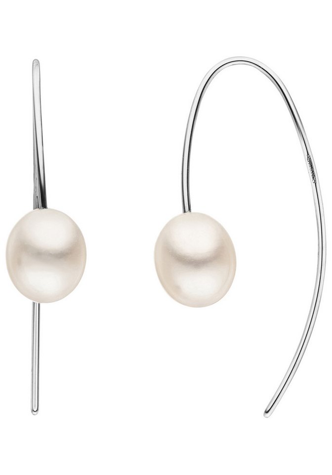JOBO Perlenohrringe mit Haken, 925 Silbe... JOBO Perlenohrringe mit Haken, 925 Silbe...