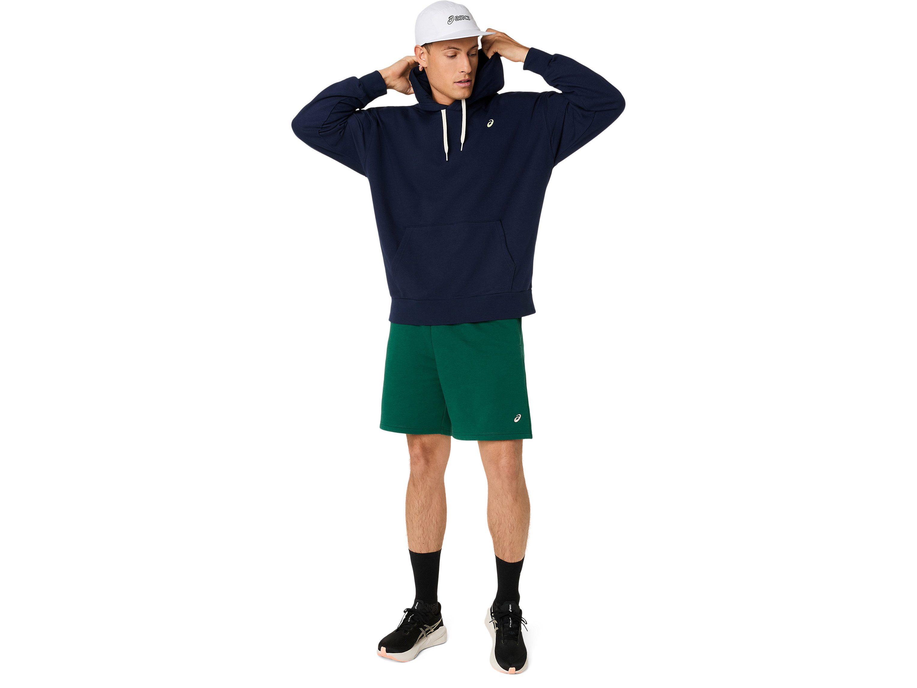 Asics Kapuzensweatshirt FRENCH TERRY RELAXED PULLOVER HOODIE Weiches Material, Bequeme Bündchen, Schützendes Design – Bild 3 von 3
