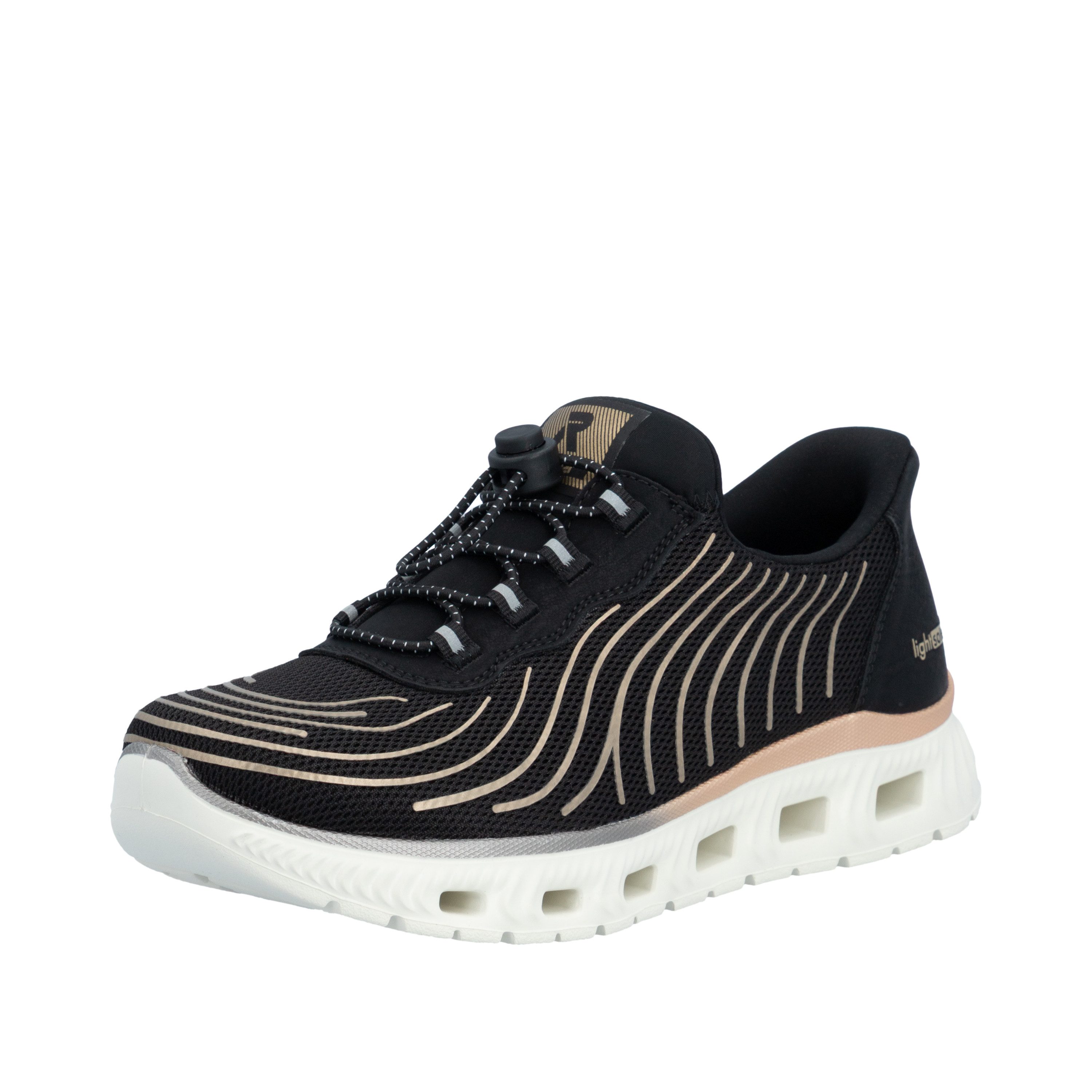 Rieker Ready2GO Plateausneaker Sport-Sneaker, Freizeitschuh, Halbschuh mit Schnellverschluss