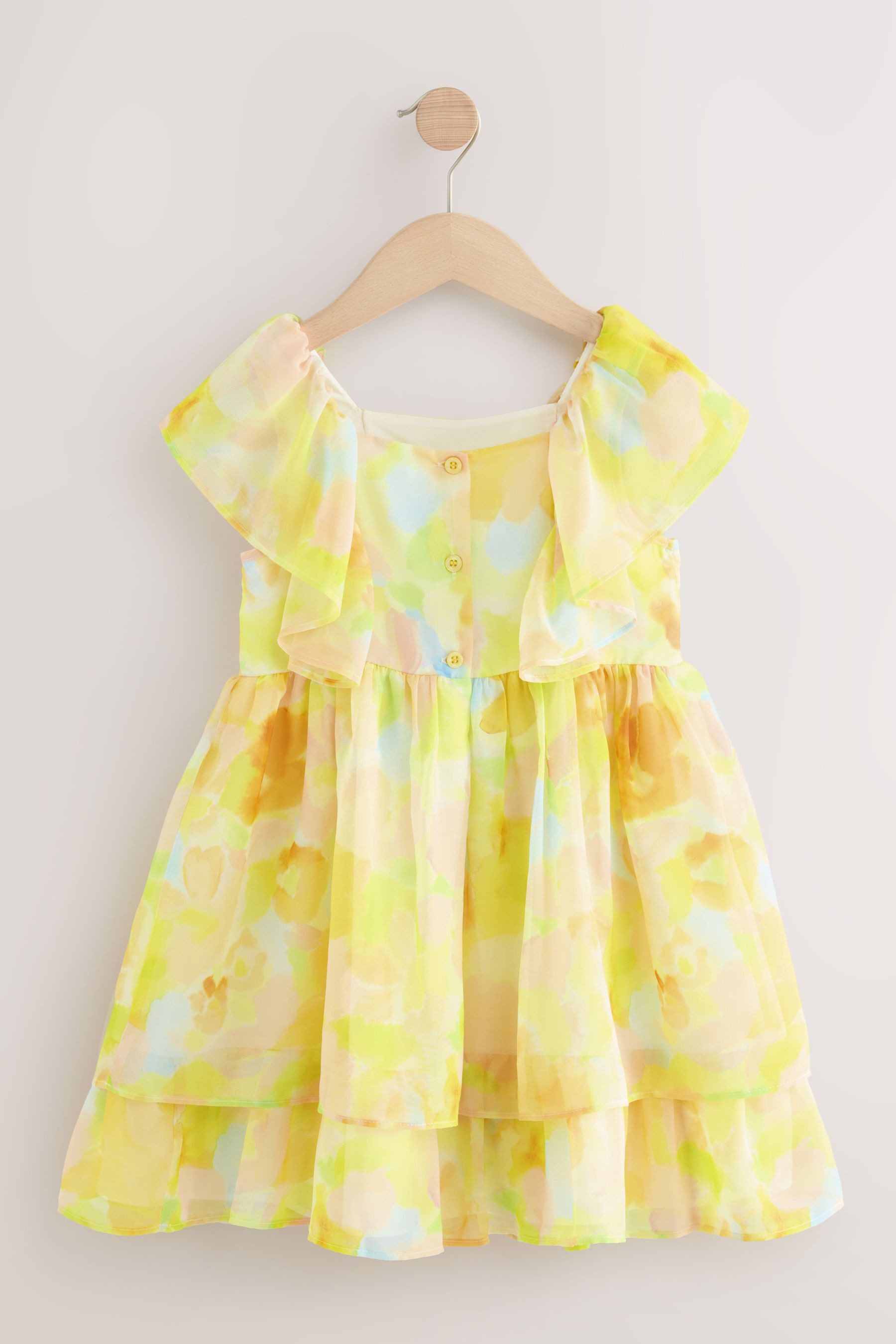 Next Chiffonkleid Bedrucktes Chiffon-Kleid (1-tlg) günstig online kaufen