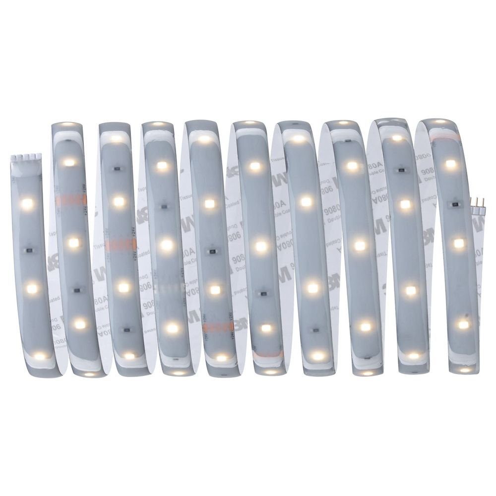 Streifen LED LED Paulmann Strip MaxLED 12W Silber 2700K 720lm IP44 Stripe LED in 1-flammig, 3000mm, Starterset