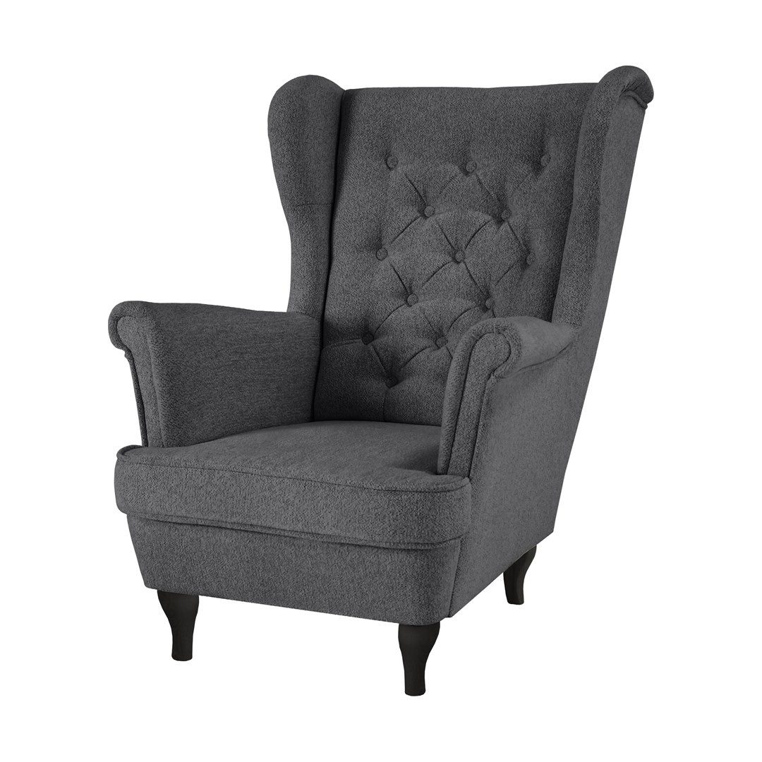 Beautysofa Ohrensessel Sessel FALCO Chesterfield Wohnzimmersessel günstig online kaufen