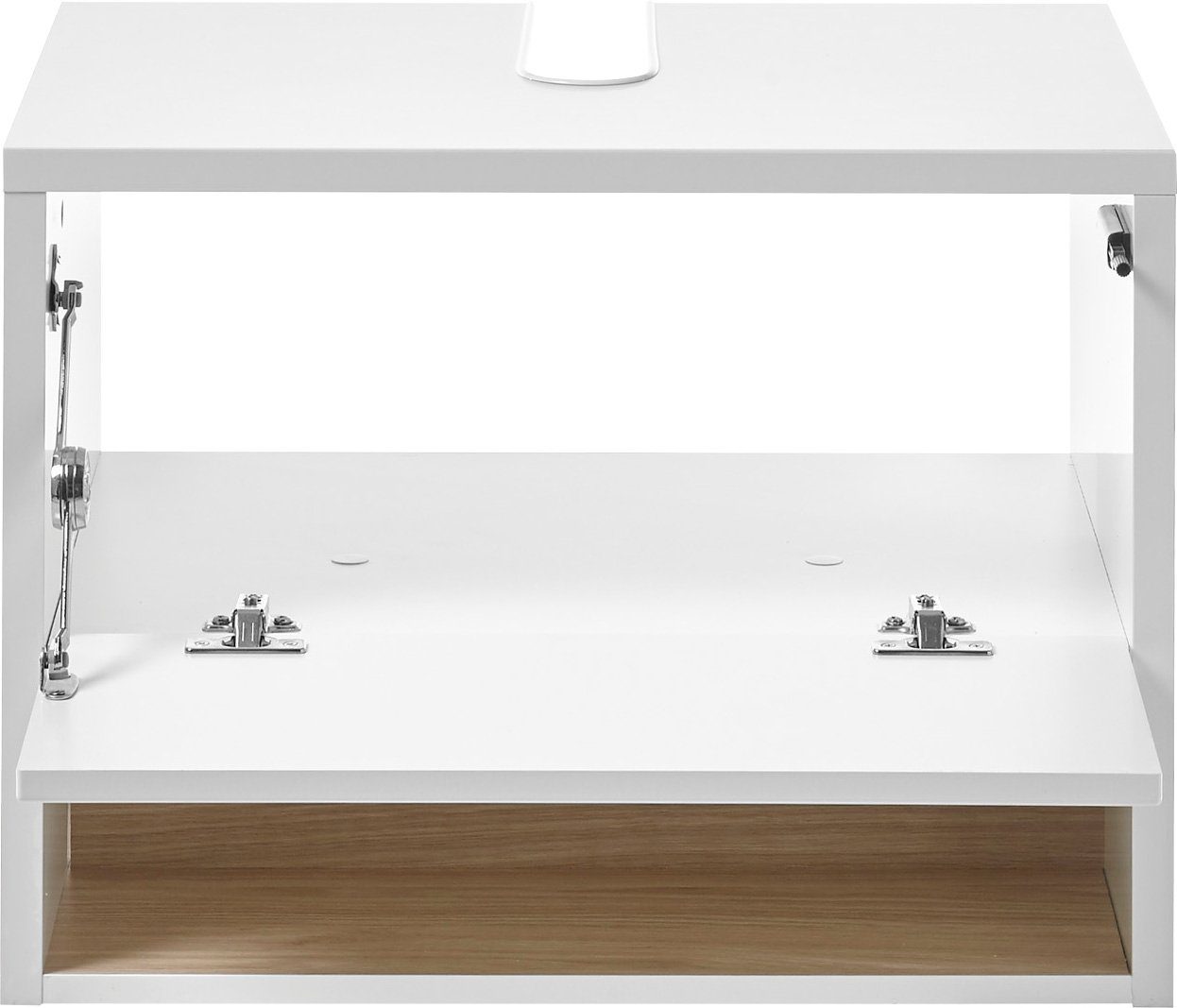Home affaire Waschbeckenunterschrank Studio Line, Badschrank in Hochglanz Weiß, Waschtisch in zwei Farben verfügbar, ausreichend Stauraum – Bild 3 von 5