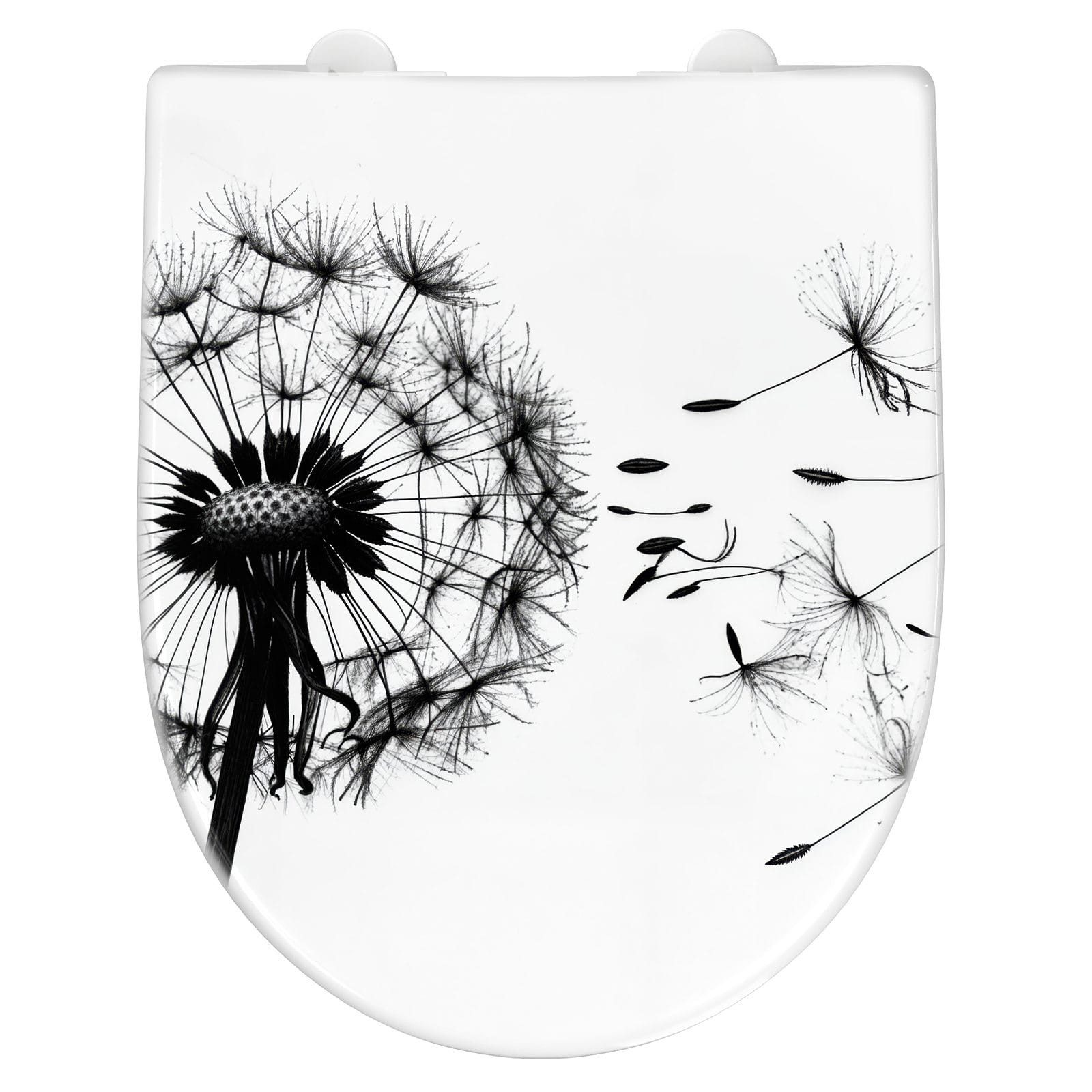 Primedeco WC-Sitz mit Absenkautomatik Motiv Pusteblume günstig online kaufen