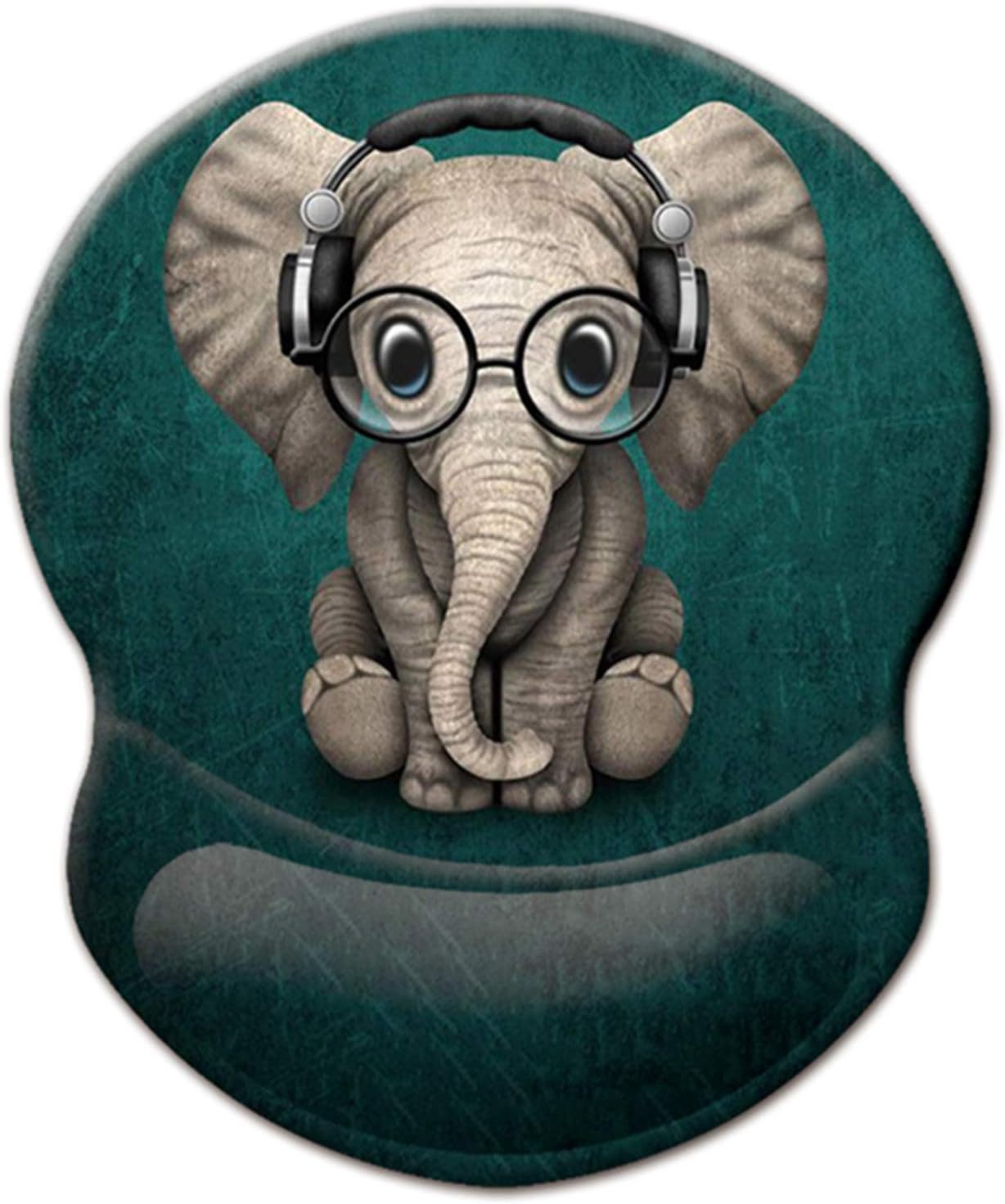 FELIXLEO Gaming Mauspad Gaming Mauspad Gel Handauflage Süßer Elefant