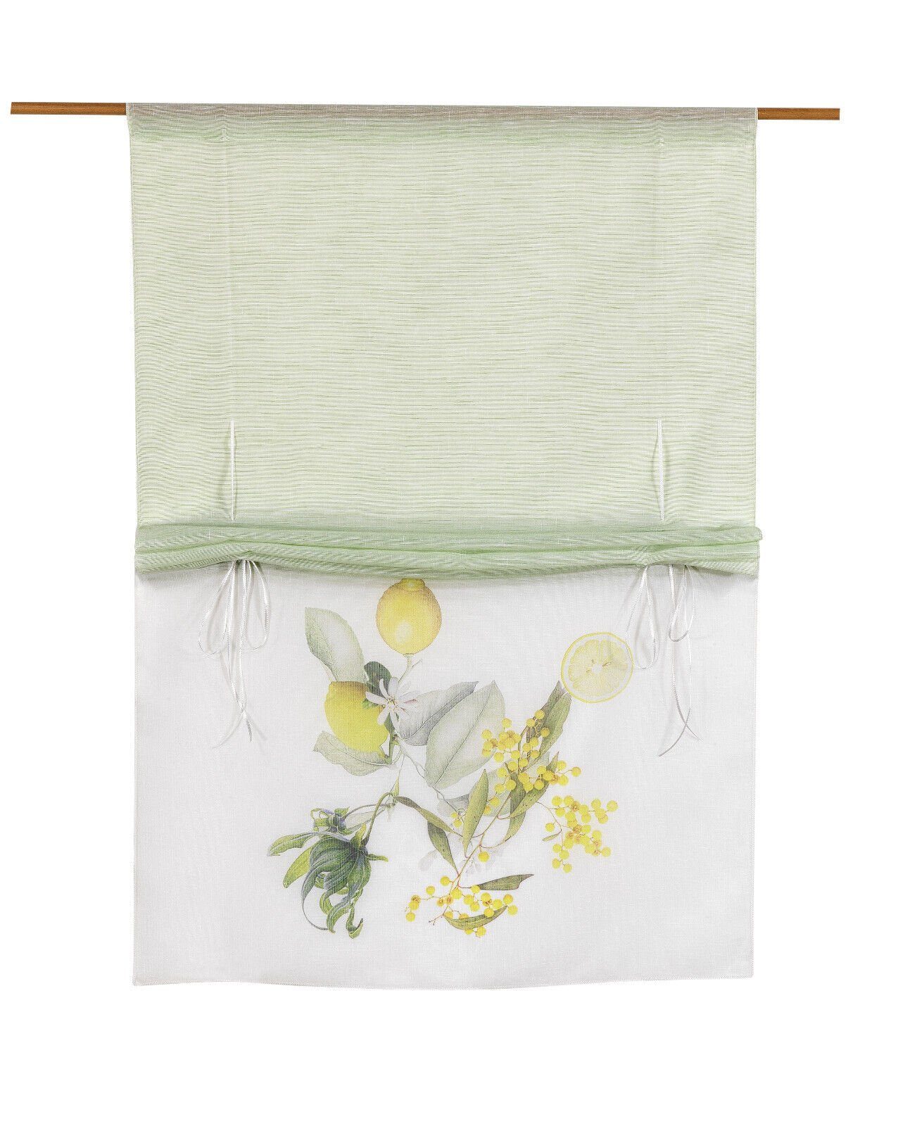 Clever-Kauf-24 Raffrollo Bändchenraffrollo Zitrone 4089 gelb günstig online kaufen