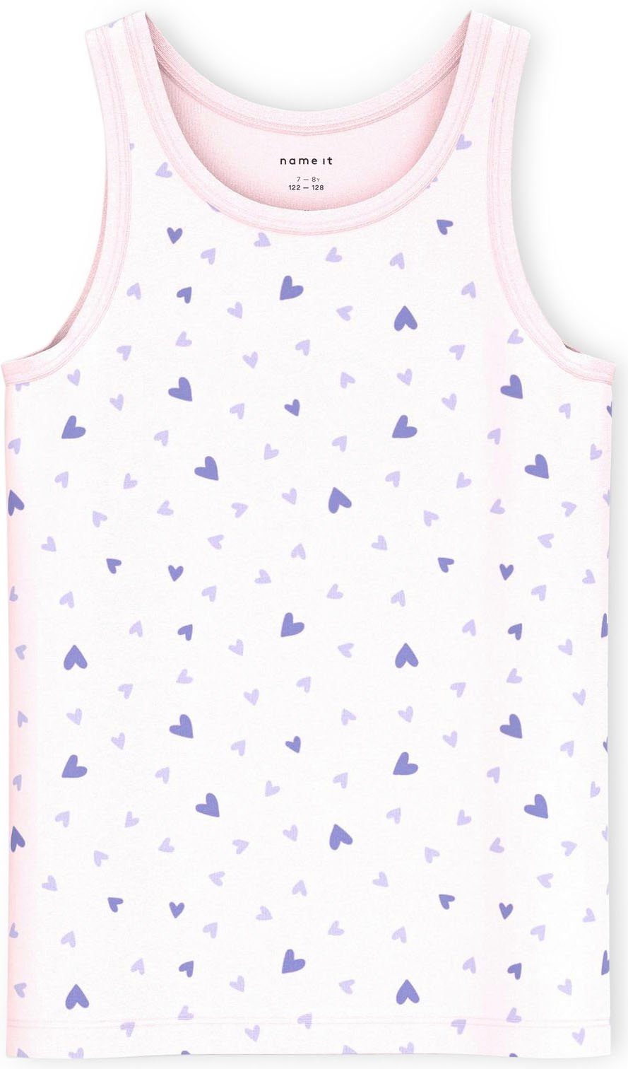 BARELY TOP Name It Unterhemd NMFTANK PINK (Packung, HEART 2-St) 2P