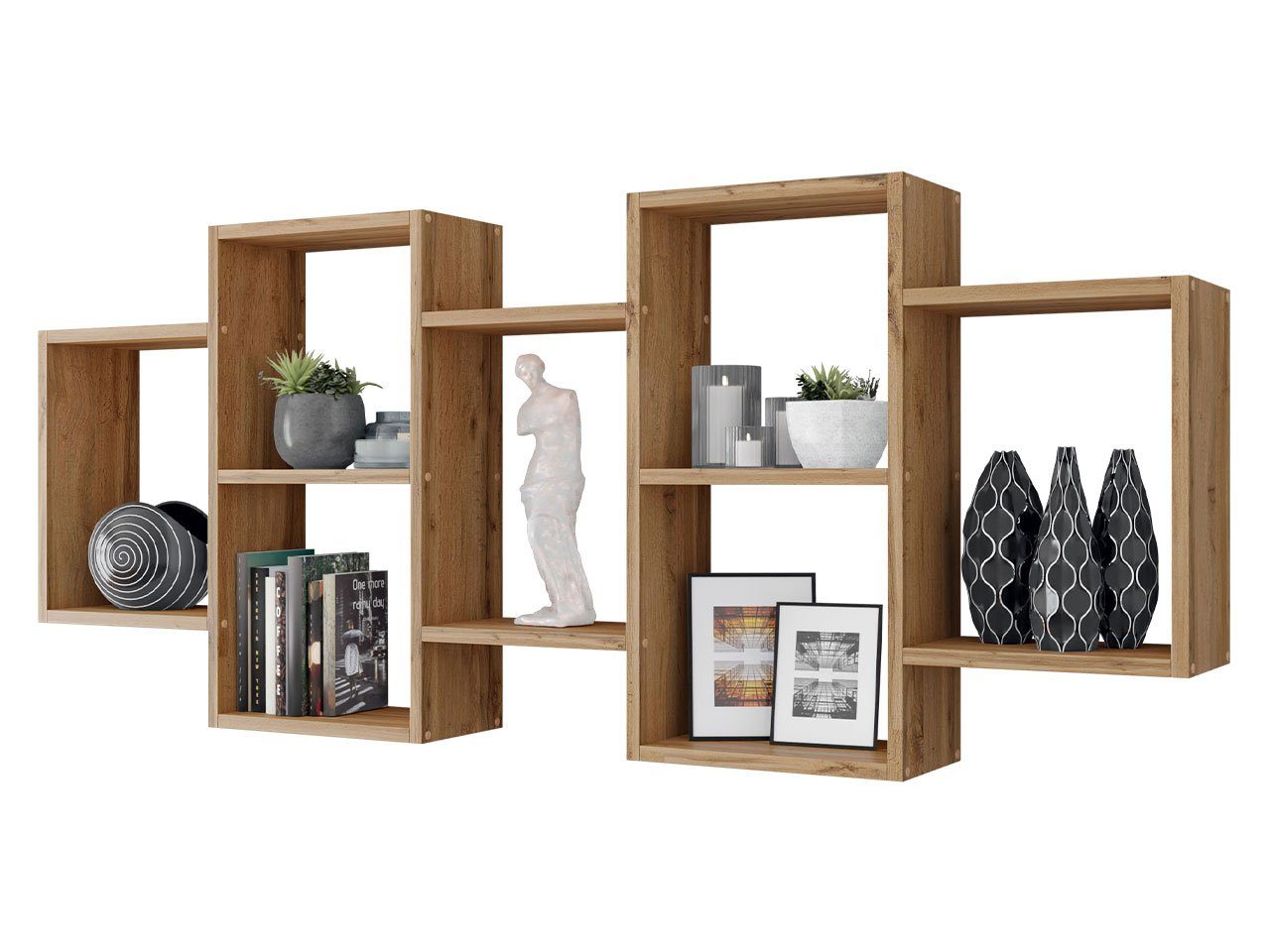 MIRJAN24 Wandregal Trio 001, 161x18x65 cm, Universell günstig online kaufen