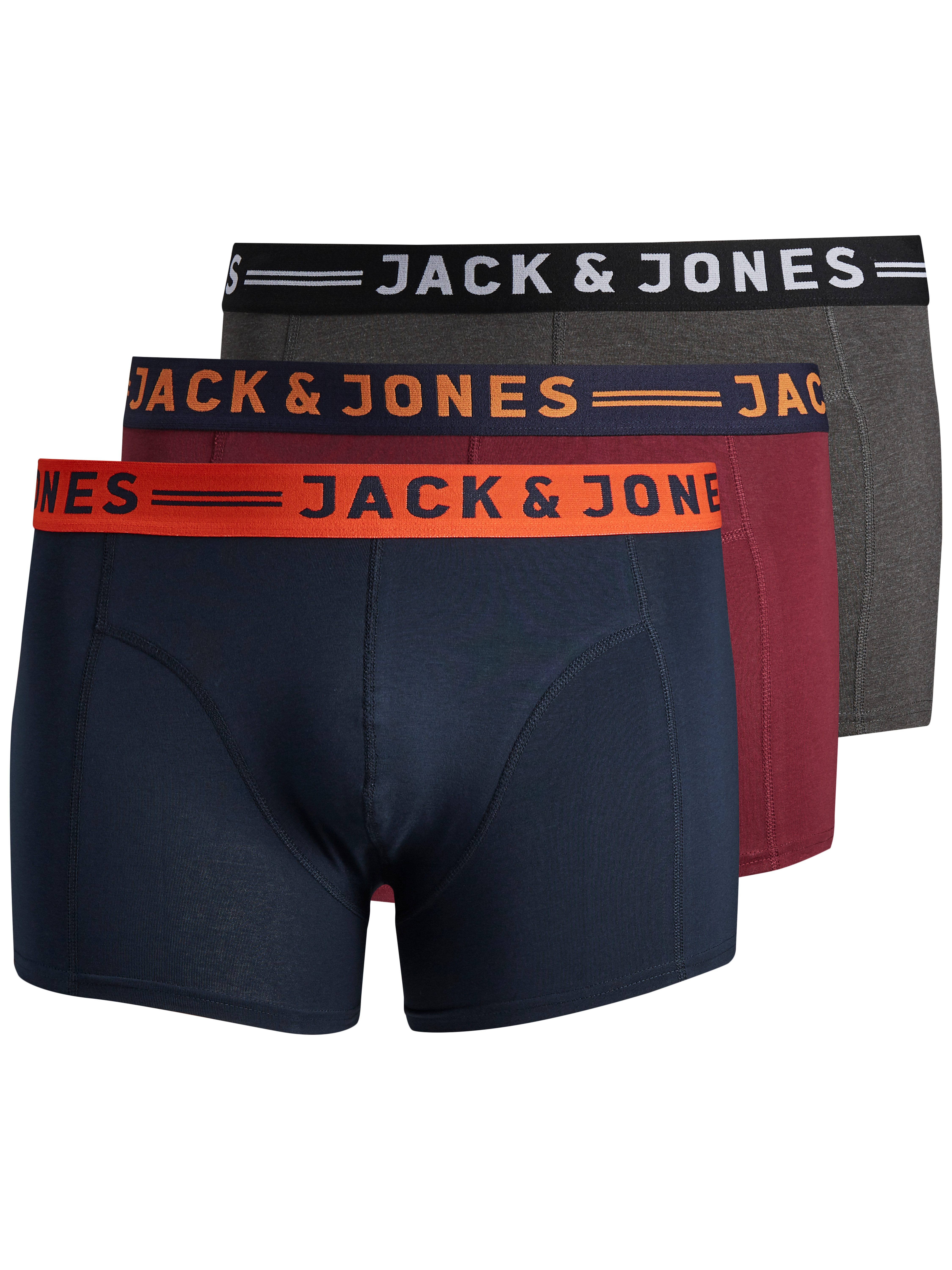 Jack & Jones PlusSize Boxershorts JACLICHFIELD TRUNKS NOOS 3 PACK PLS (Pack günstig online kaufen