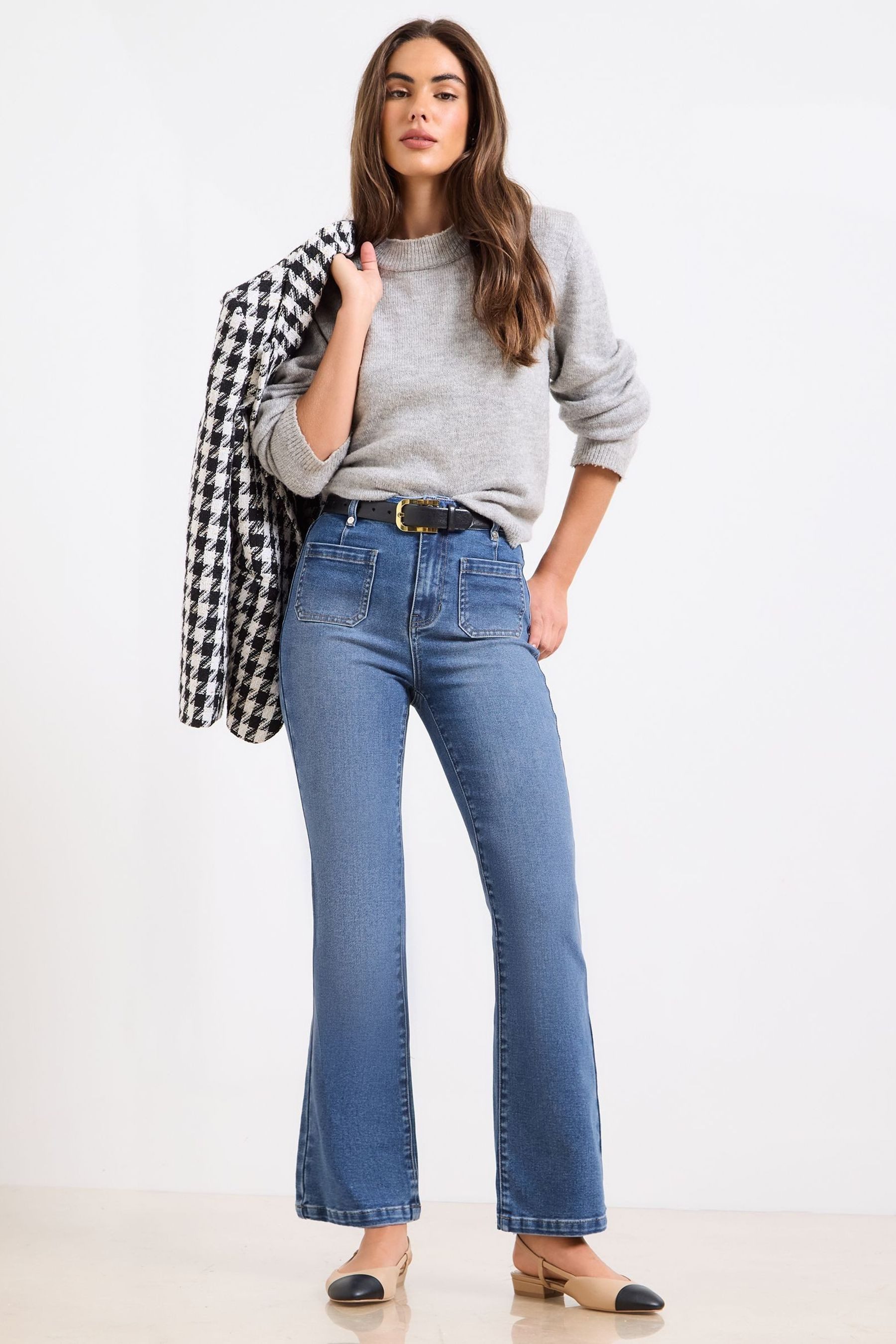 LIPSY Schlagjeans Lipsy Kick Schlagjeans (1-tlg)