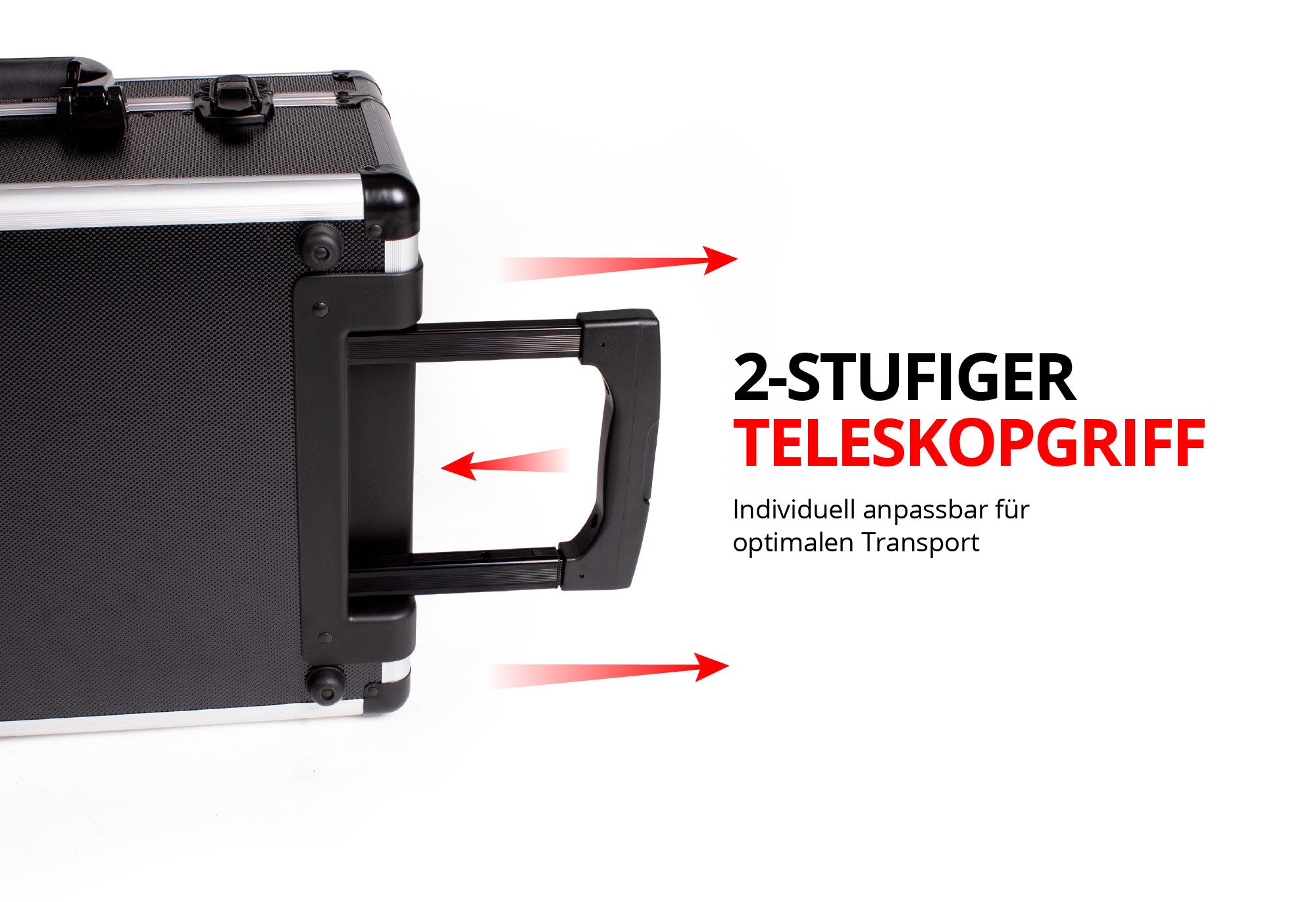 Mephisto-Tools Werkzeugset, (fertig montiert und bestückt), Werkzeug aus Chrom Vanadium, Teleskophandgriff im Koffer integriert
