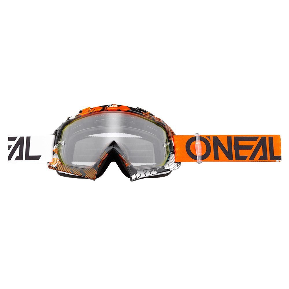 Motocross Sonnenbrille Orange/White Brille O’NEAL Pixel B-10