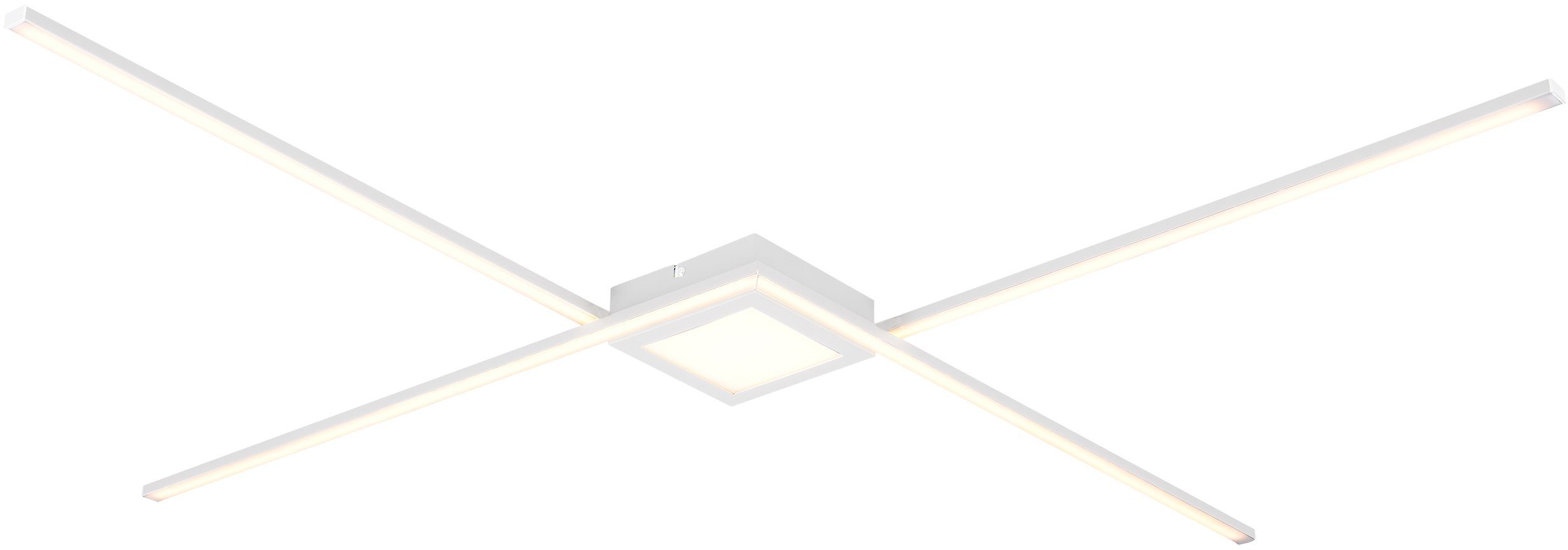 TRIO Leuchten LED Deckenleuchte Oxford, mehrere integriert, LED fest Helligkeitsstufen, Dimmer, Neutralweiß