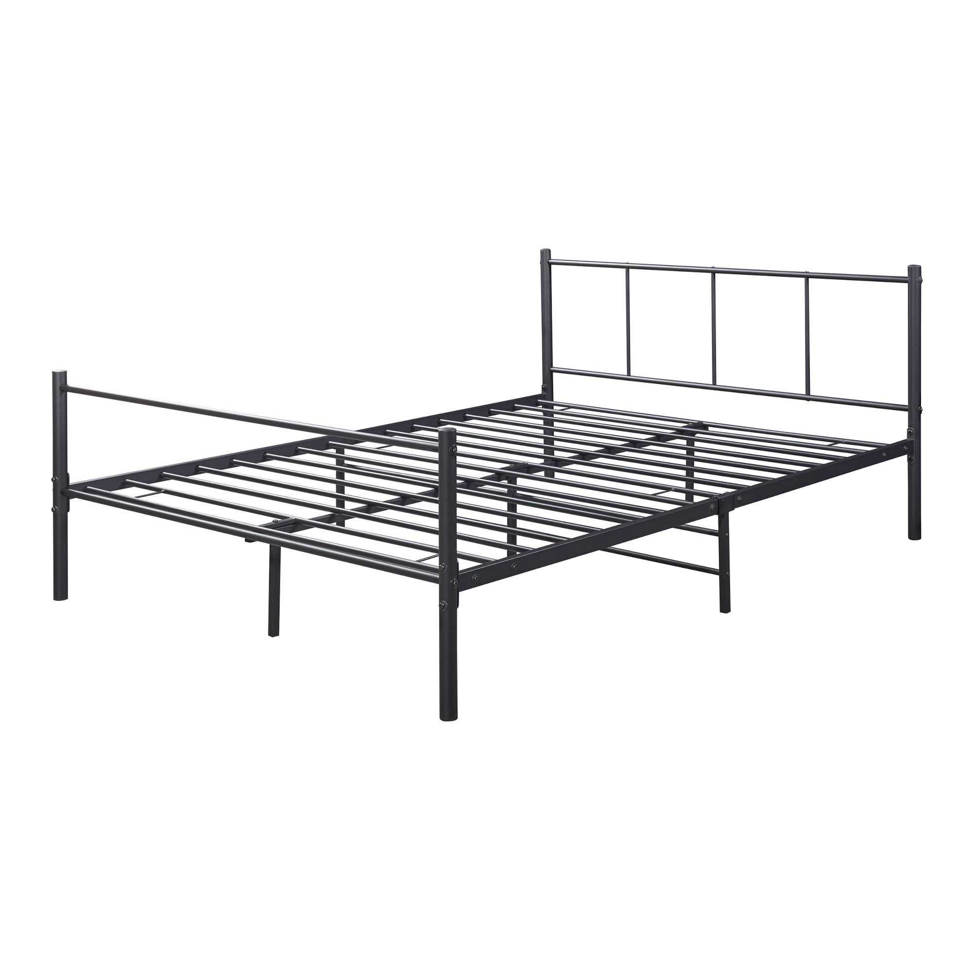 en.casa Metallbett, »Laos« 140x200 cm Schwarz günstig online kaufen