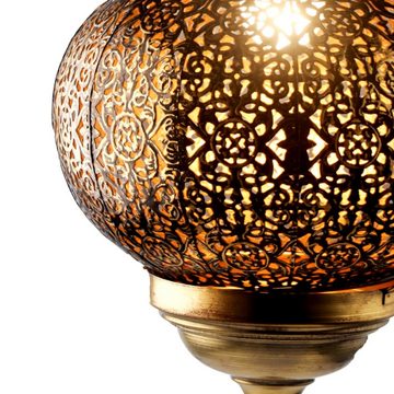 Marrakesch Orient & Mediterran Interior Deckenleuchte Orientalische Lampe Pendelleuchte Mali Gold Antik 32cm
