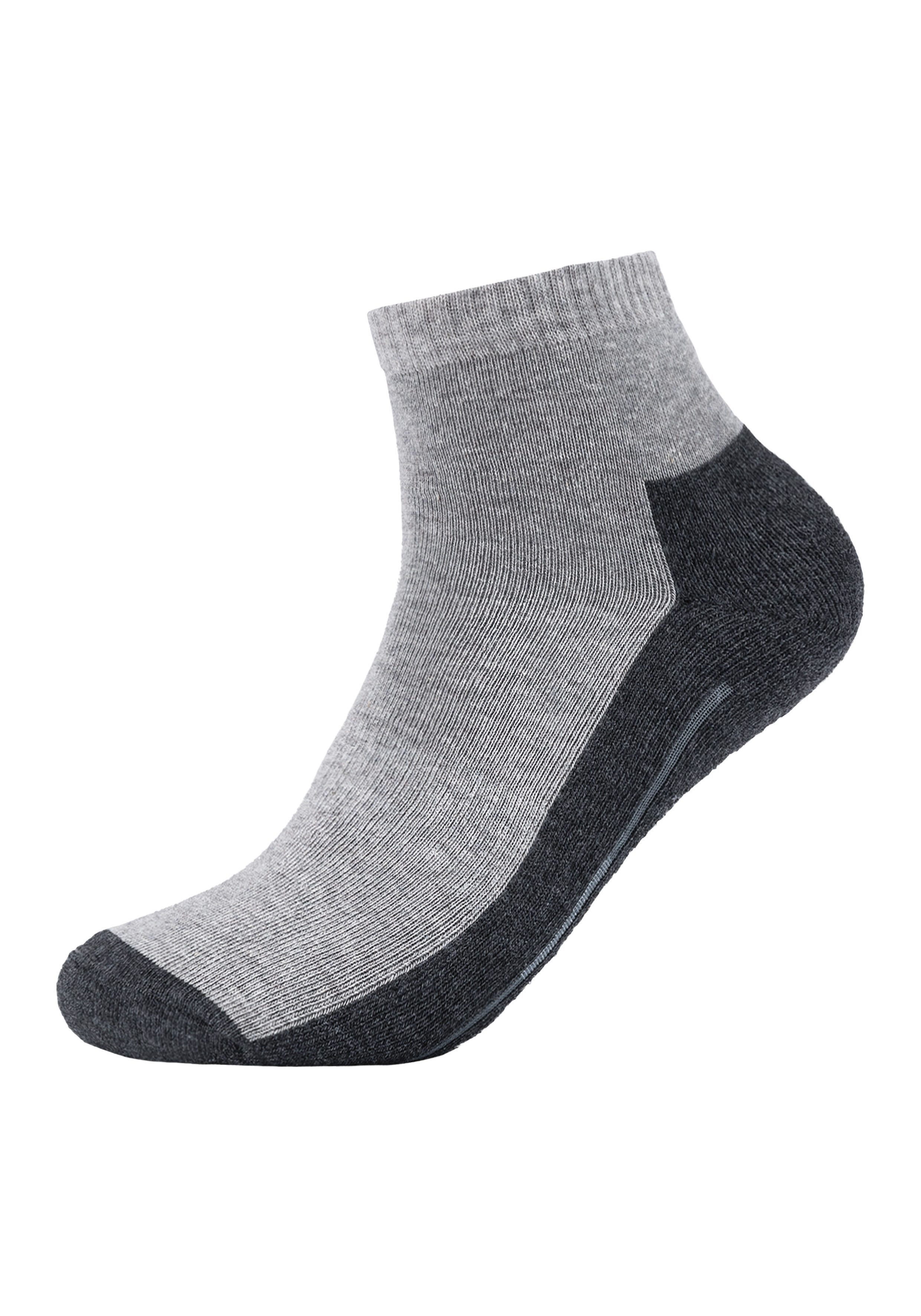 Camano Kurzsocken function (4 Paar) mit entlastender Halbplüschsohle